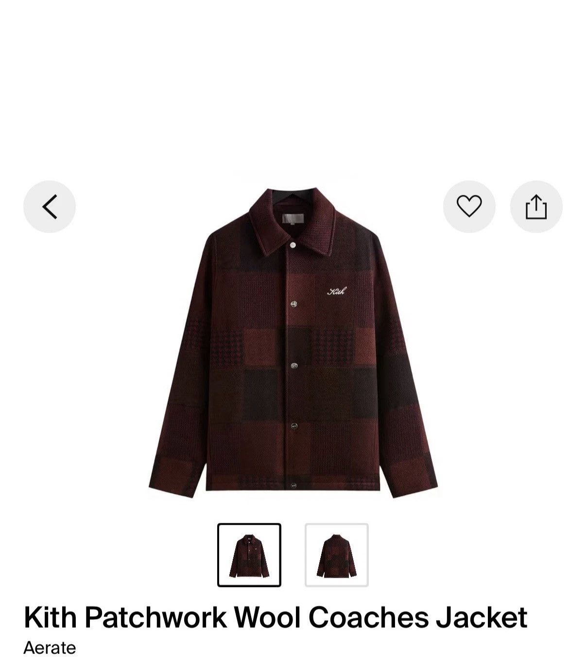 Kith Kith Patchwork Wool Coaches Jacket | FW24 | XL | IN STOCK Size US XL / EU 56 / 4 - 1 Thumbnail