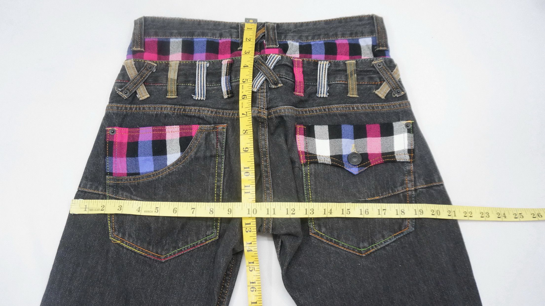 Japanese Brand Vintage Jack Serika Double Waist Black Jeans Size US 30 / EU 46 - 11 Thumbnail