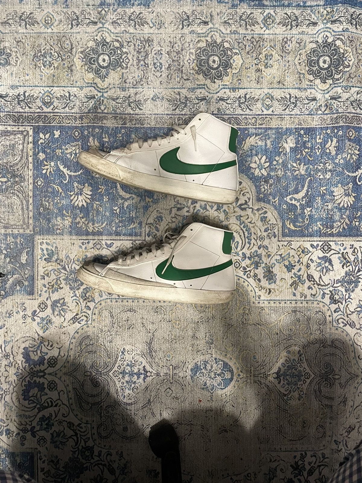 blazers with green swoosh
