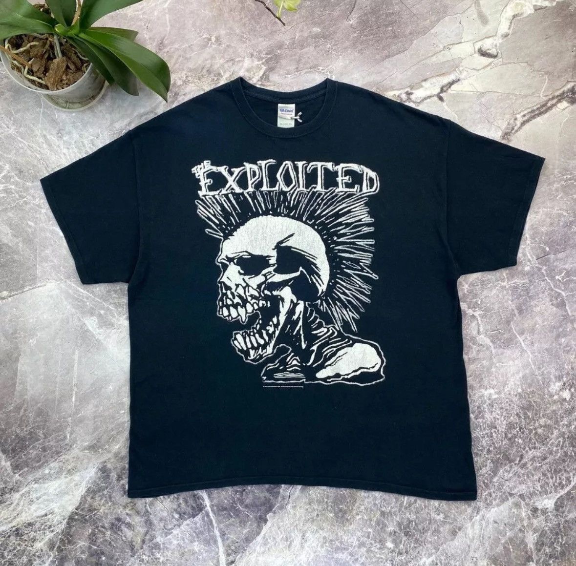 Band Tees × Vintage The Exploited Total Chaos Vintage 1998 T shirt Punk Skull Size US XXL / EU 58 / 5 - 2 Thumbnail