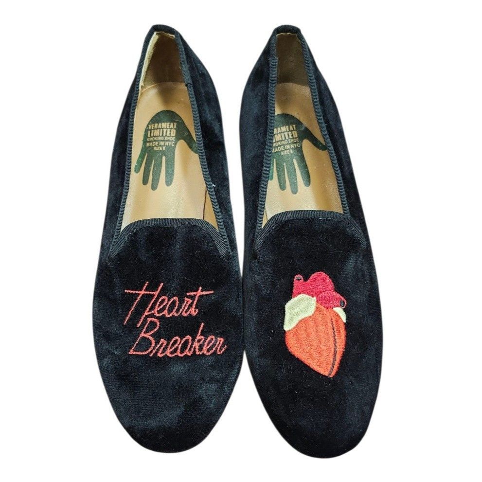 Other Heart Breaker Velvet SMOKING SHOE HEARTBREAKER Size US 8 / IT 38 - 3 Thumbnail