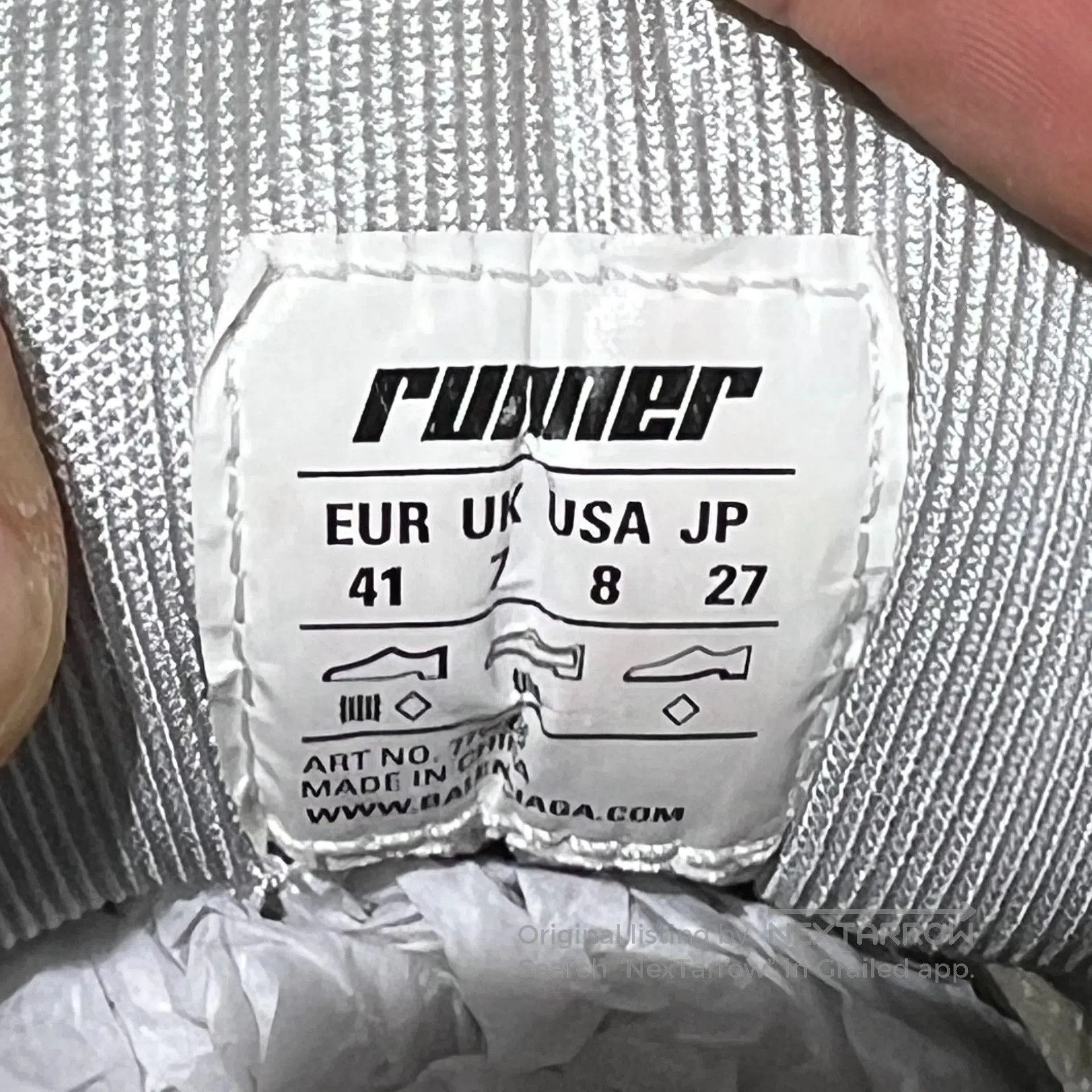 Balenciaga Balenciaga Runner 2.0 Silver-White. Size US 8 / EU 41 - 8 Thumbnail