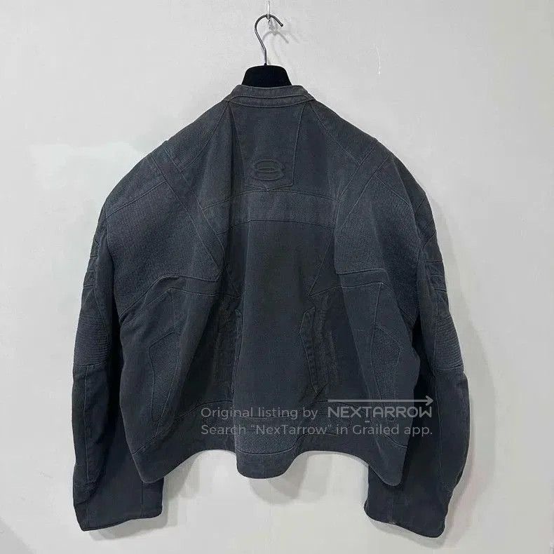 Balenciaga Balenciaga 24 Double Ring Denim Bomber Jacket . Size US L / EU 52-54 / 3 - 2 Thumbnail