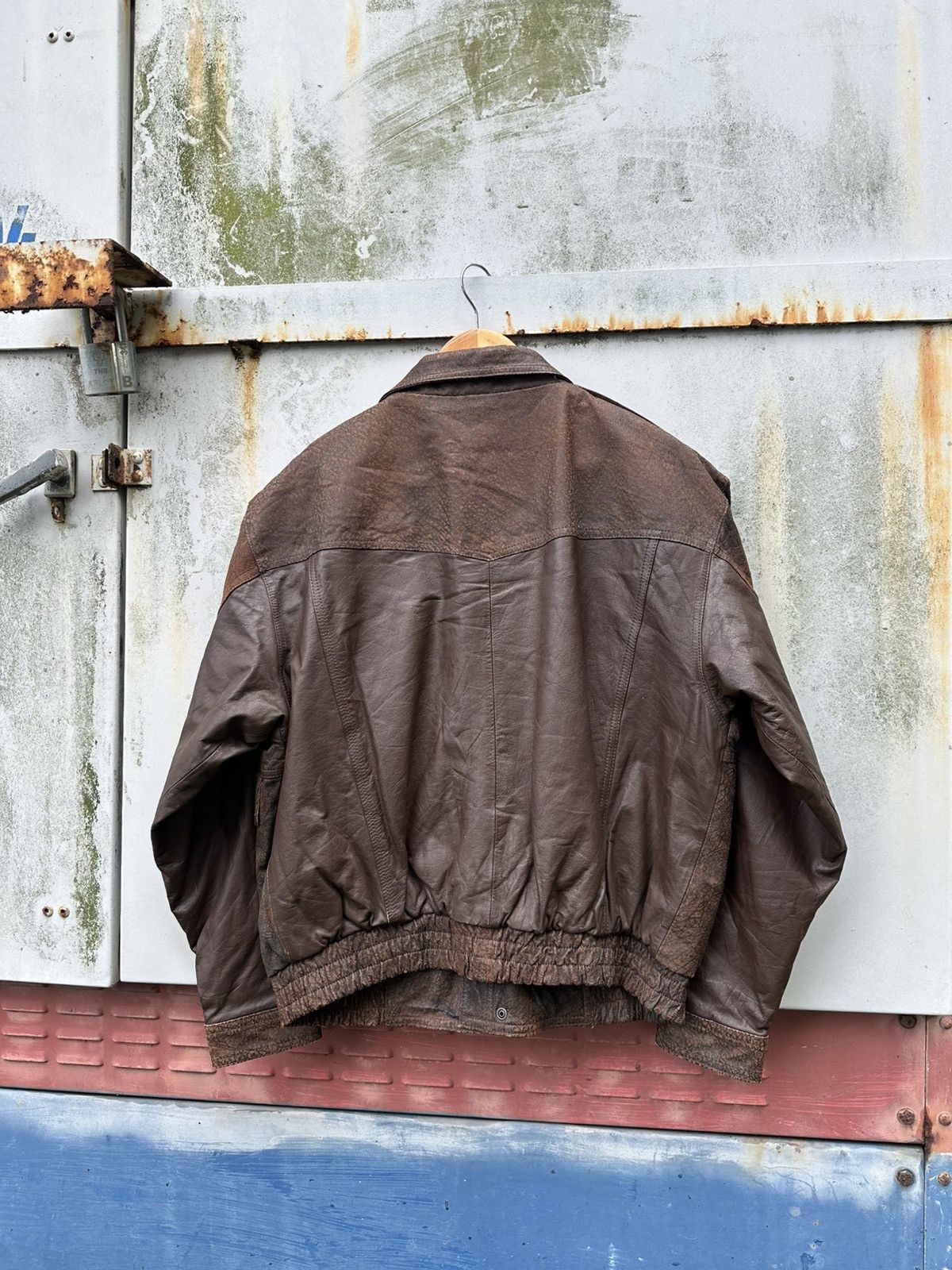 Vintage 🪖Vintage Aviator Leather Bomber Jacket Size US L / EU 52-54 / 3 - 7 Thumbnail