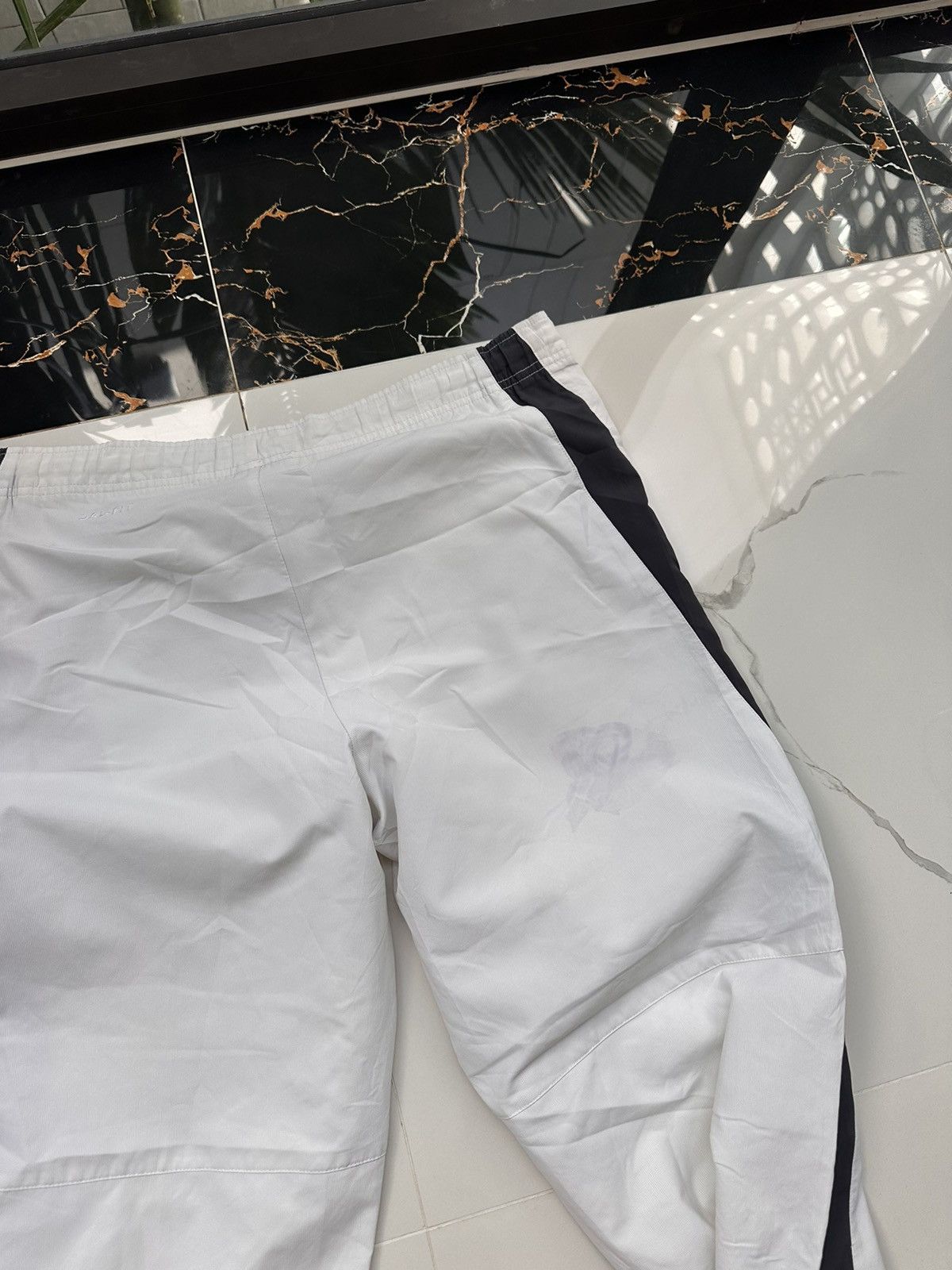 Nike × Vintage NIKE VINTAGE BASIC LOGO WHITE STREETWEAR SWEATPANTS Size US 34 / EU 50 - 7 Thumbnail