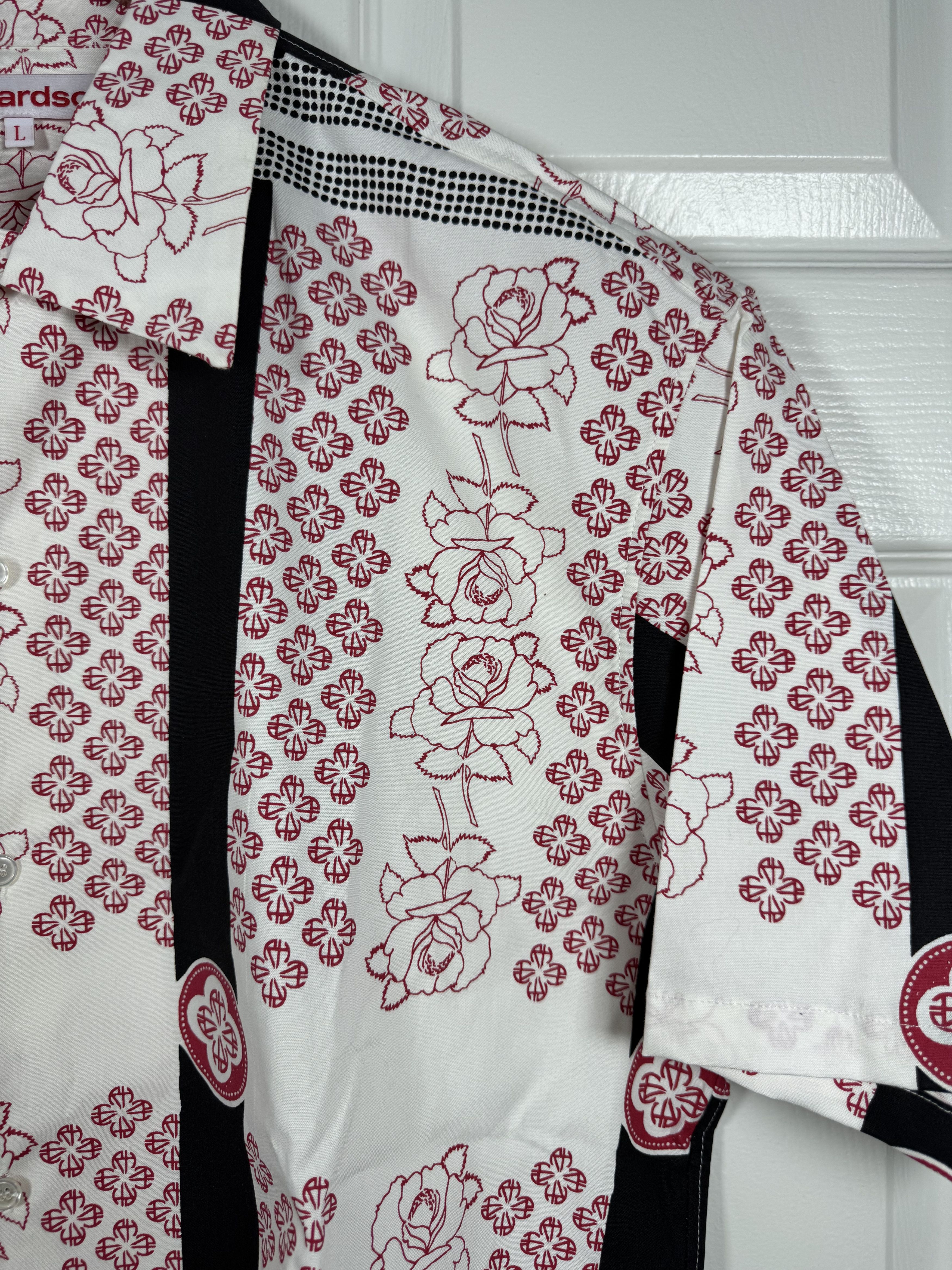 Richardson RH Rose Aloha Shirt Large Made in USA Size US L / EU 52-54 / 3 - 3 Thumbnail