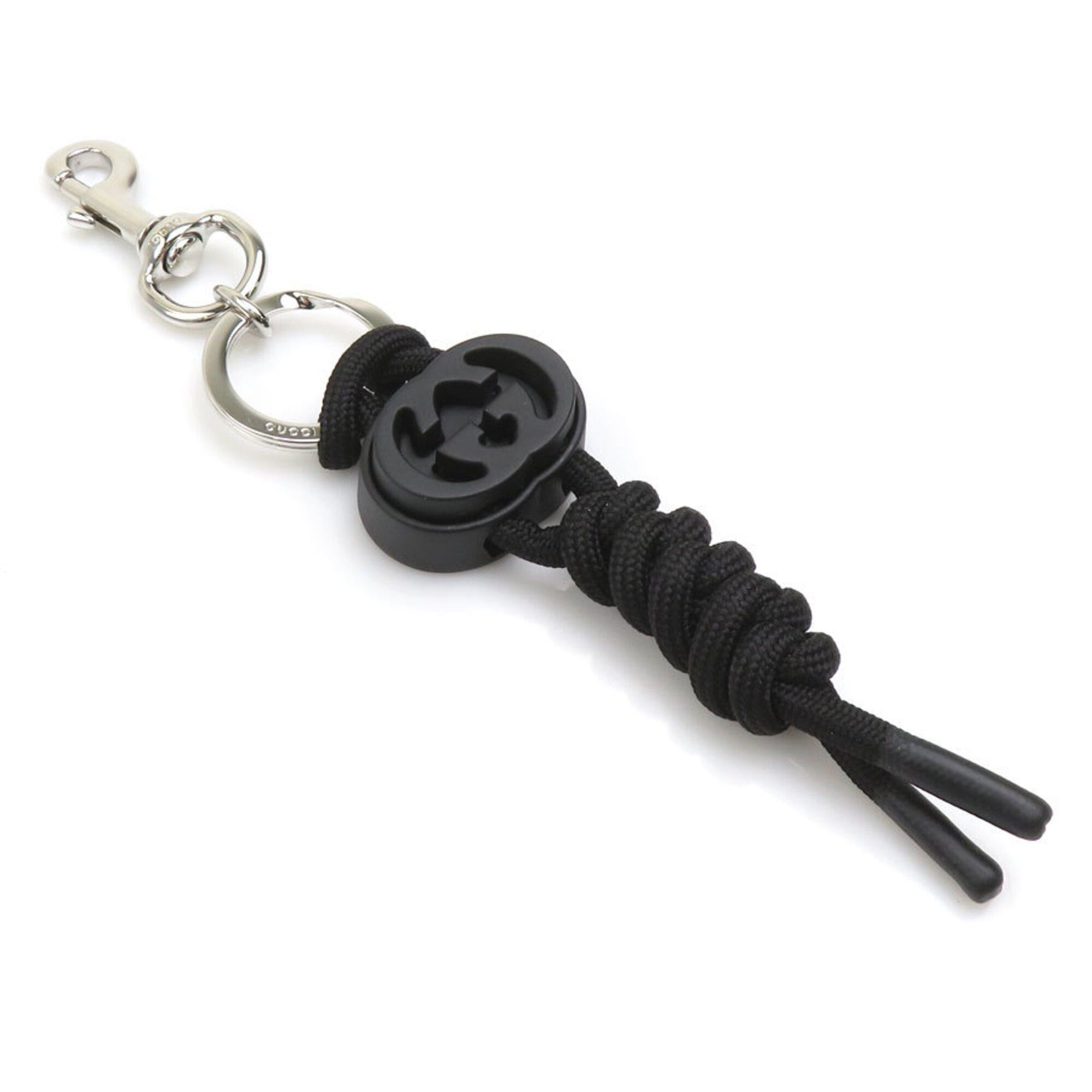 Gucci Gucci Charm Keyring Nylon Black Men's Women's 56683k Size ONE SIZE - 1 Thumbnail