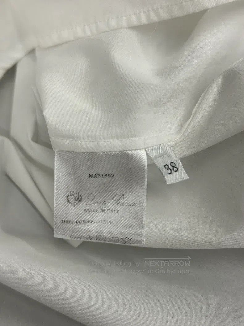 Loro Piana Loro Piana White Long Sleeve Shirt Size XS / US 0-2 / IT 36-38 - 5 Thumbnail