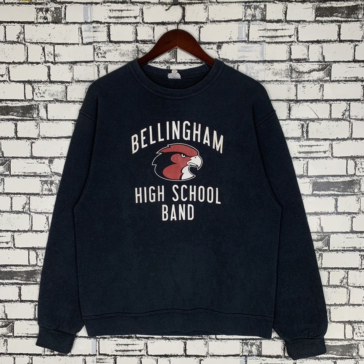 image of High School Legends x Vintage Bellingham Community Band Highschool Band Sweatshirt in Black (Size M