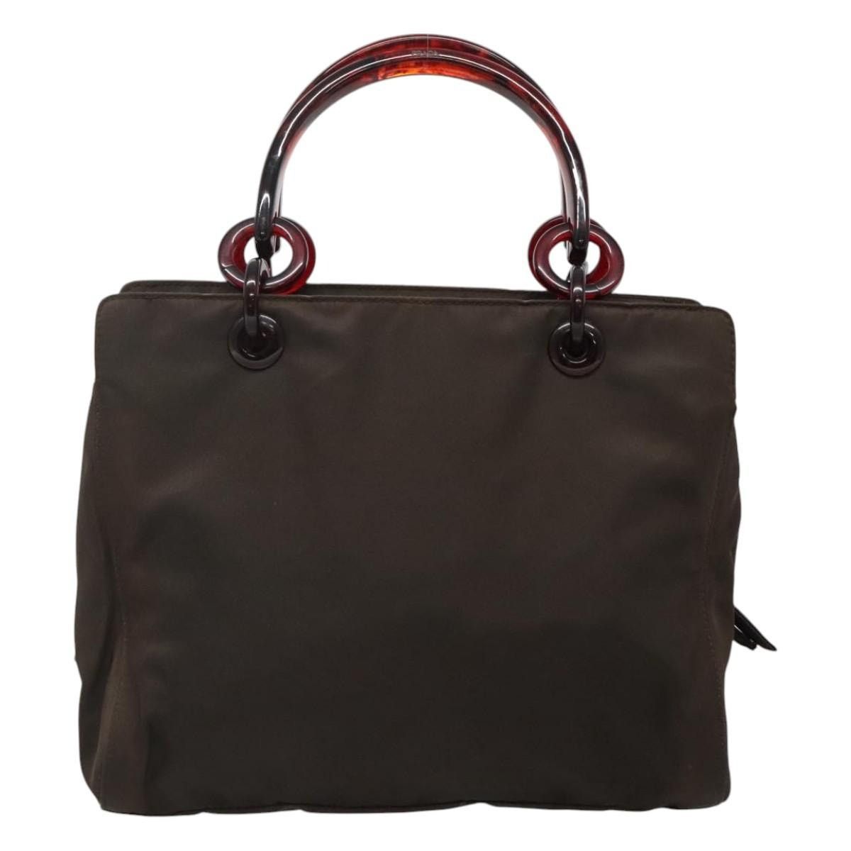 Prada PRADA Hand Bag Nylon Brown Size ONE SIZE - 3 Thumbnail