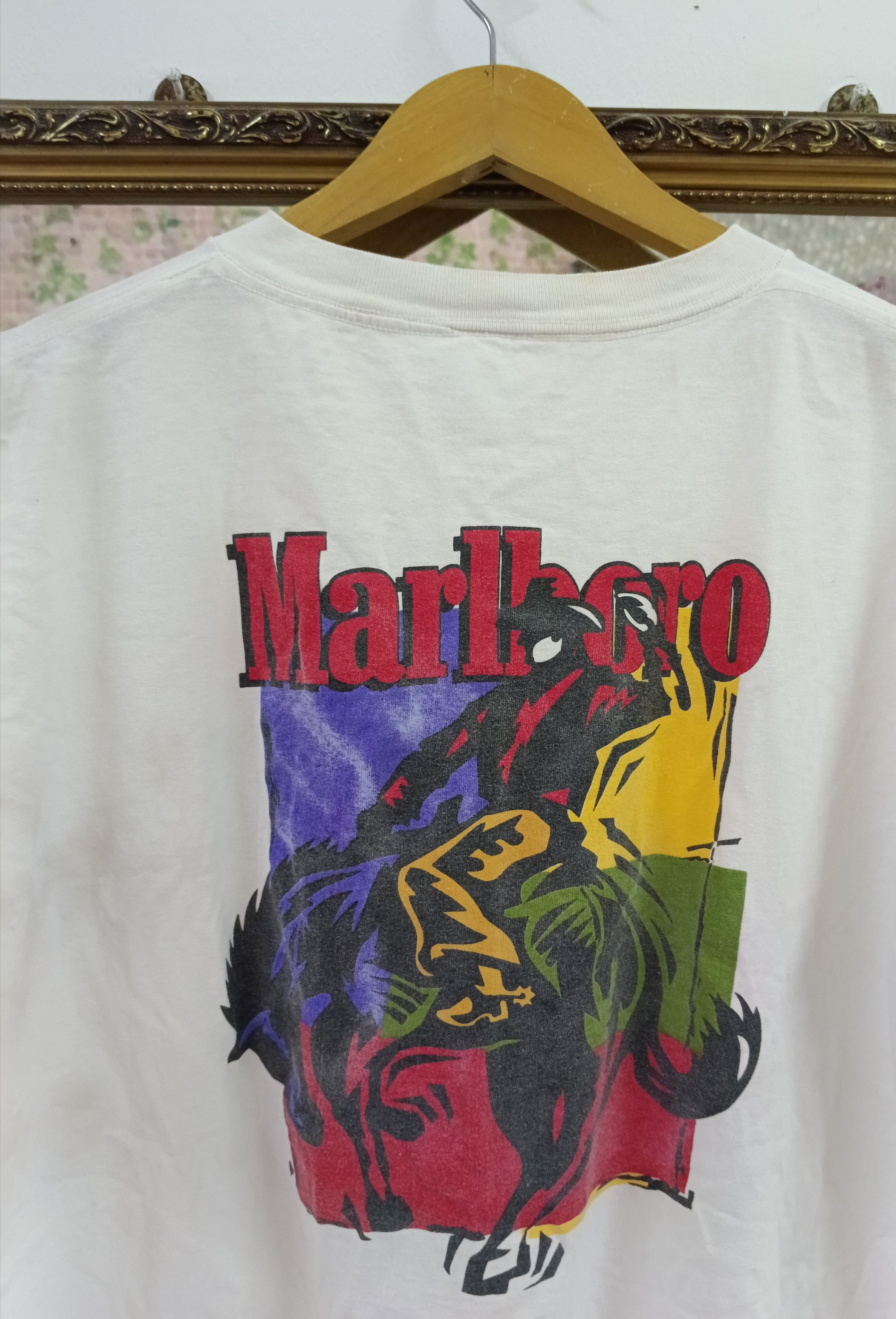 Marlboro × Sports Specialties DiSTRESSED MALBORO COWBOY VINTAGE 90s Size US L / EU 52-54 / 3 - 3 Thumbnail
