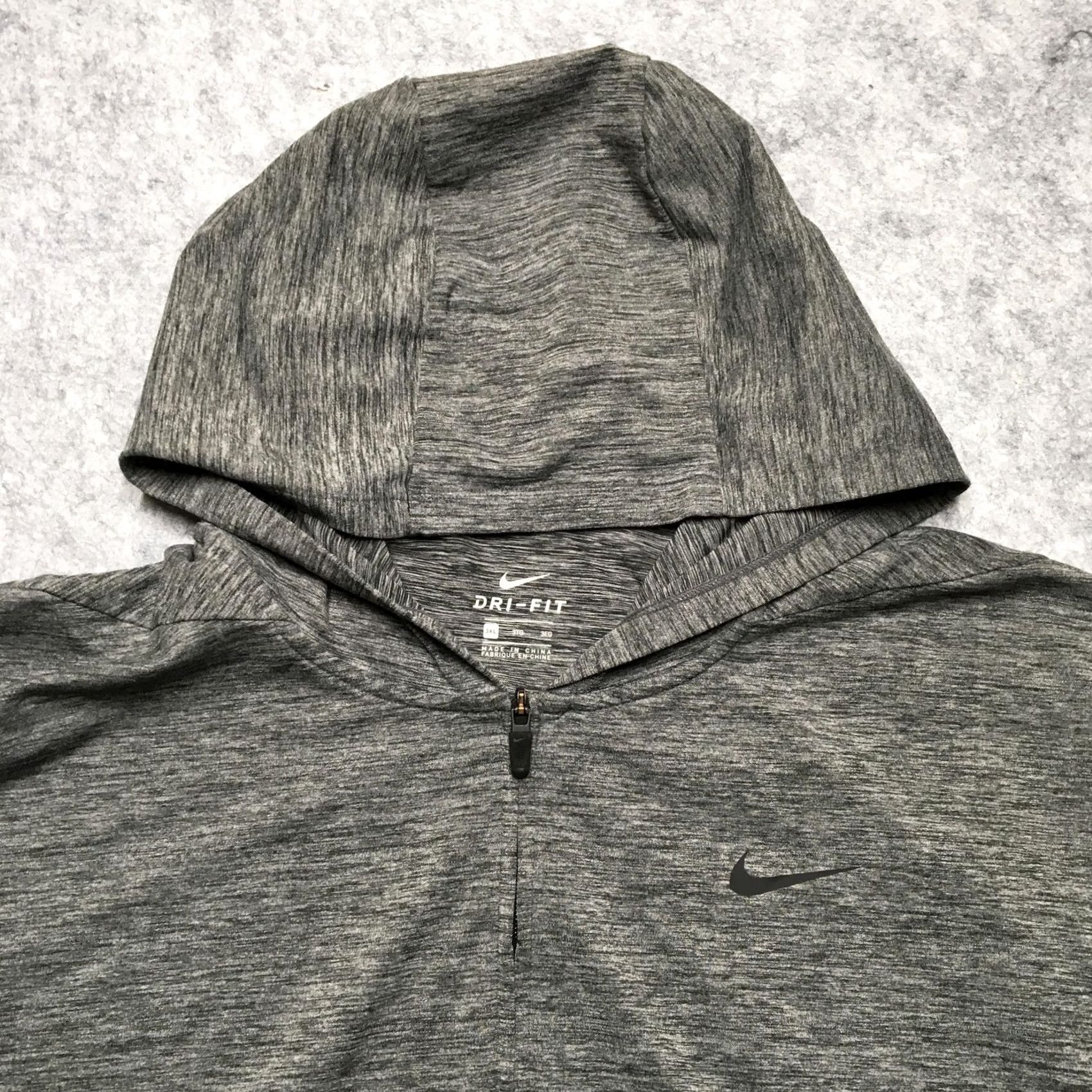 Nike Nike Hoodie Mens 3XL Gray Dri-FIT 1/4 Zip Lightweight Pullover Shirt Size US XXL / EU 58 / 5 - 4 Thumbnail