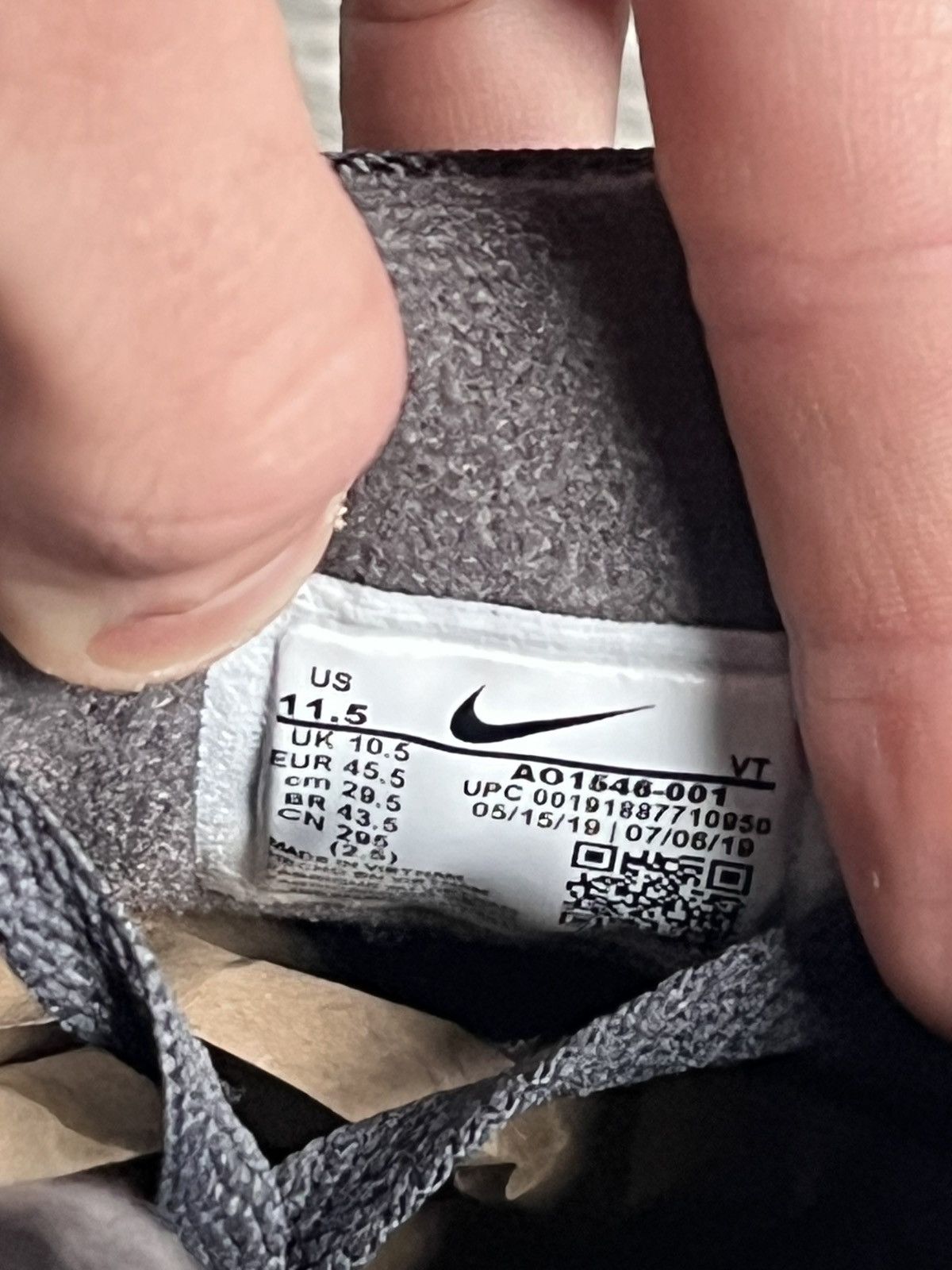 Nike Nike Air Span 2 PRM Anthracite Grey Size US 11.5 / EU 44-45 - 11 Thumbnail