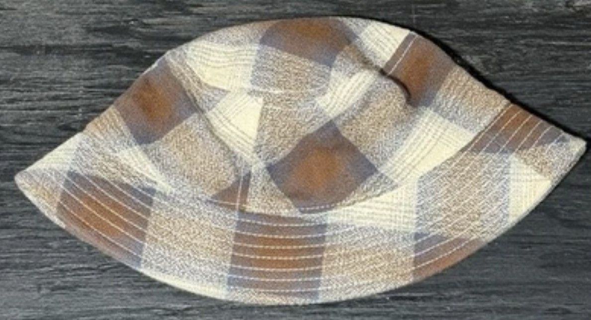 Aime Leon Dore Aime Leon Dore Bucket Hat Plaid Brown Blue Unisex One Size Size ONE SIZE - 3 Thumbnail