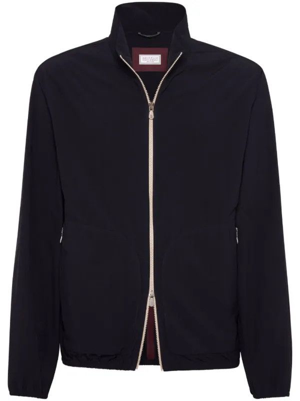 Brunello Cucinelli Jacket Water Resistant in Dark Blue Size US M / EU 48-50 / 2 - 1 Thumbnail