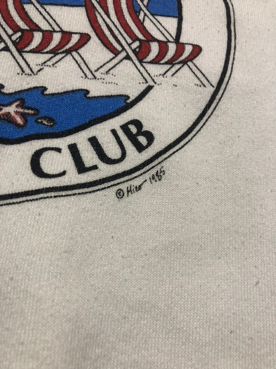 Vintage Vintage 80s San Francisco Beach Club Crewneck Sweatshirt Size US S / EU 44-46 / 1 - 8 Thumbnail