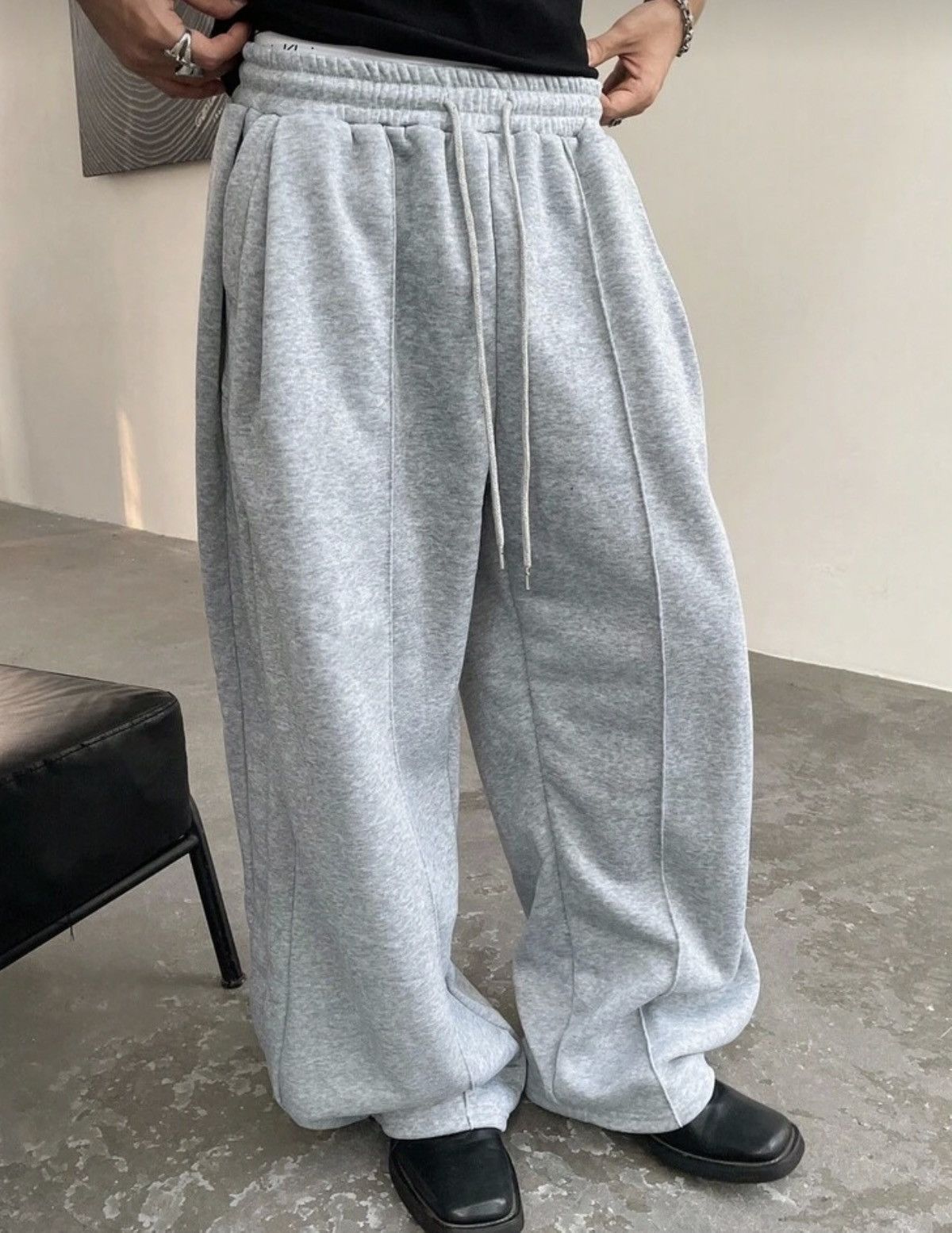Other Baggy Gray wide leg Sweatpant Size US 30 / EU 46 - 3 Thumbnail