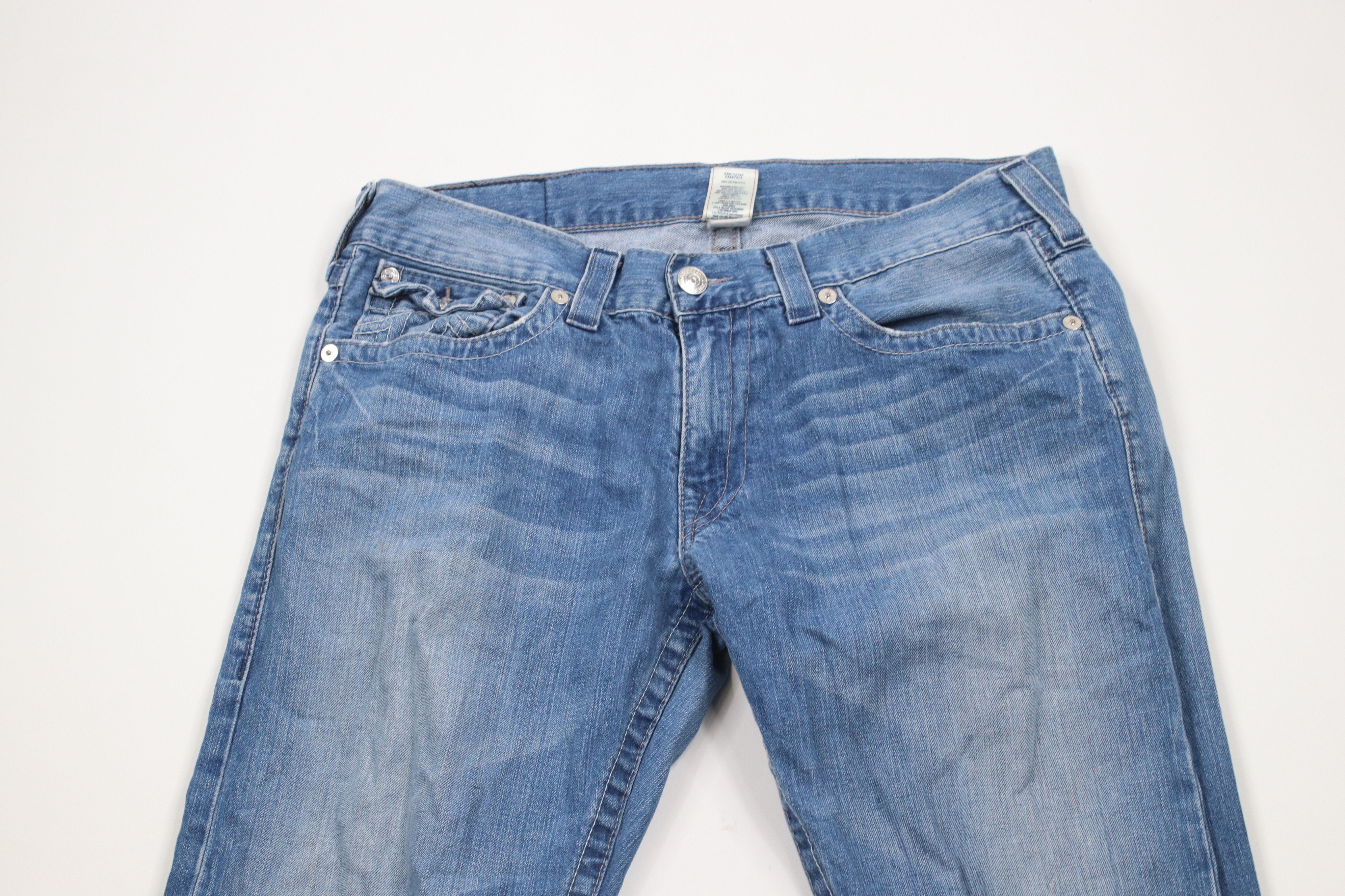 True Religion × Vintage Vintage True Religion Straight Wide Leg Denim Jeans USA Size US 36 / EU 52 - 2 Thumbnail