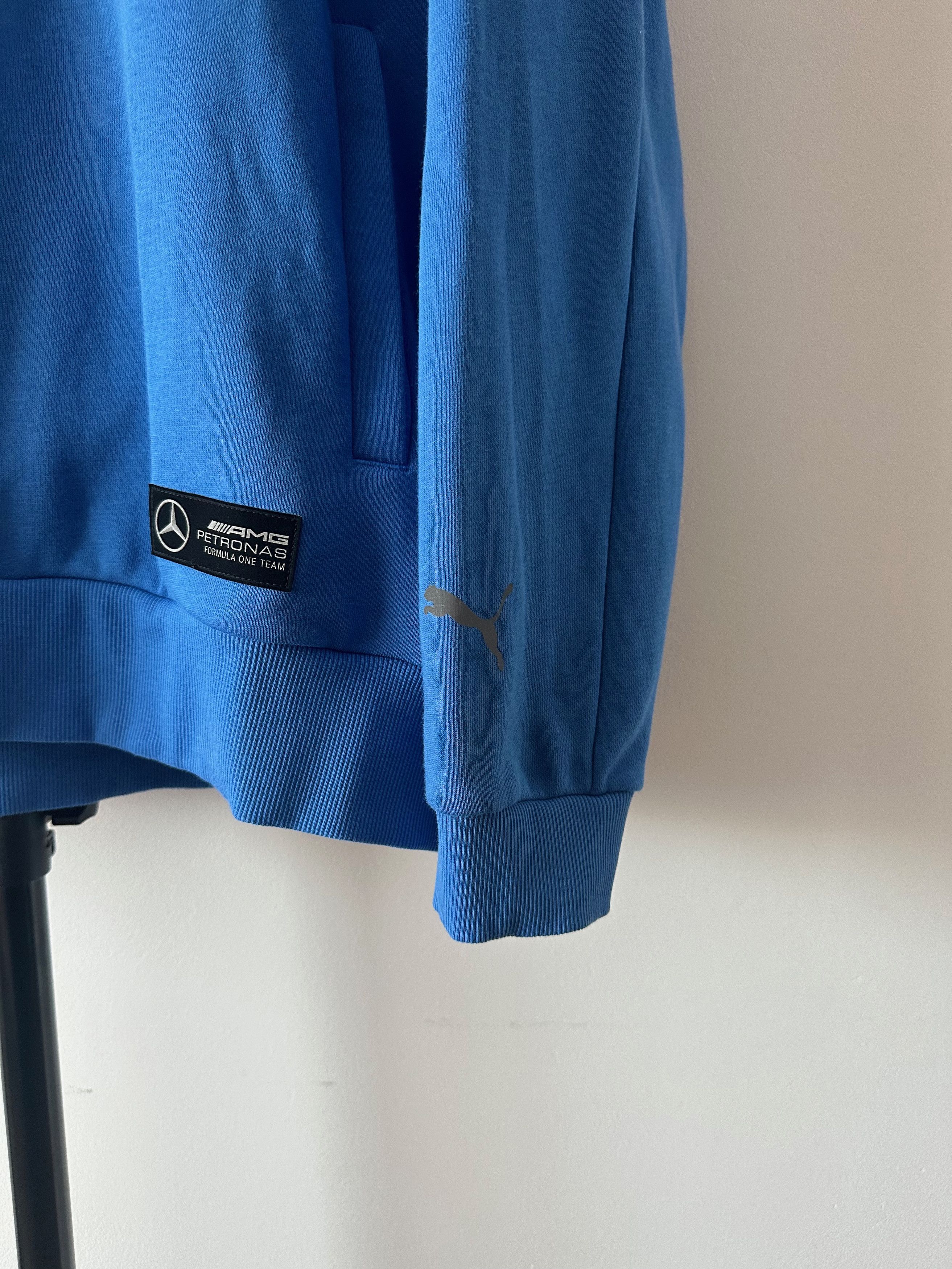 Formula 1 Puma Mercedes Benz Formula 1 Racing Blue Hoodie MAPF1 AMG Size US M / EU 48-50 / 2 - 2 Thumbnail