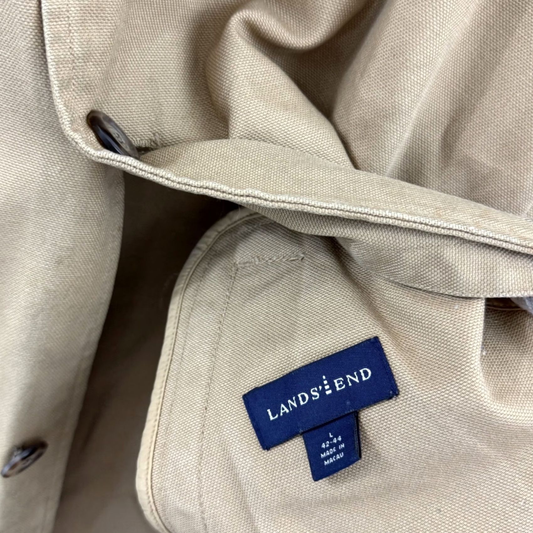 Lands' End Lands End Field Jacket Mens Large Brown Canvas Barn Chore Utility Coat Outdoor Size US L / EU 52-54 / 3 - 7 Thumbnail