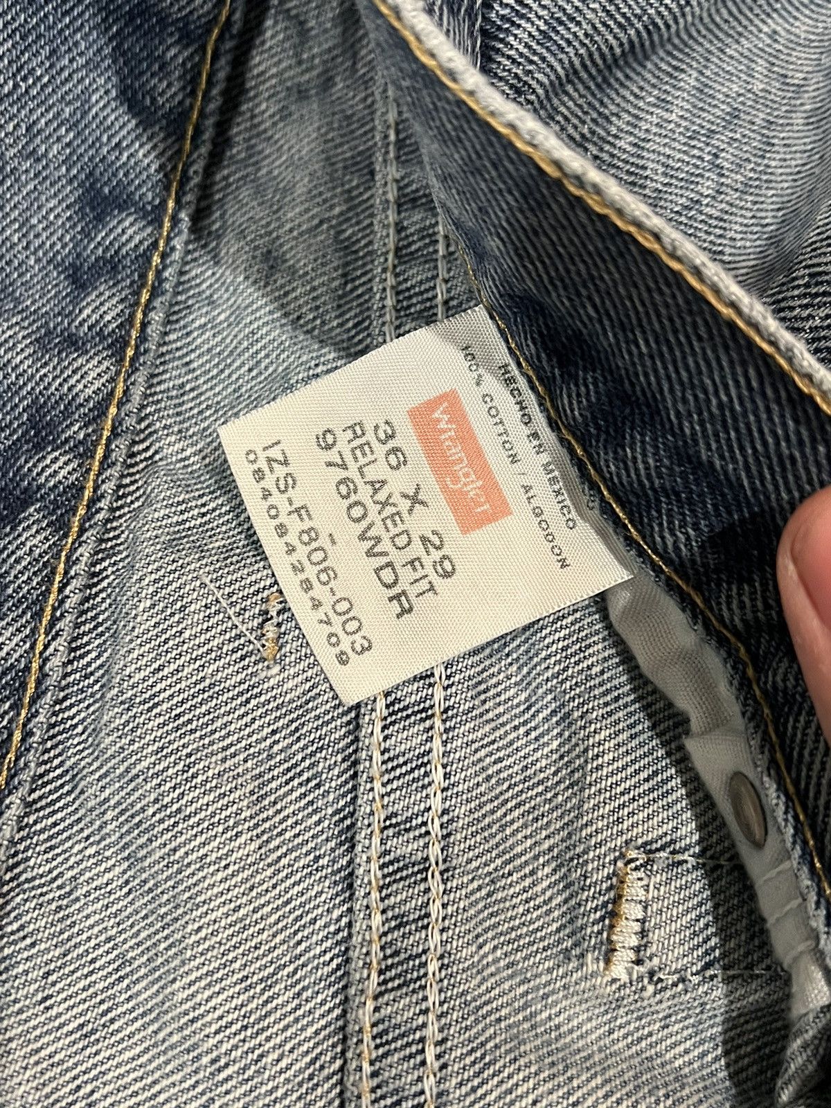 Vintage × Wrangler Wrangler Vintage Distressed Denim Size US 36 / EU 52 - 10 Thumbnail