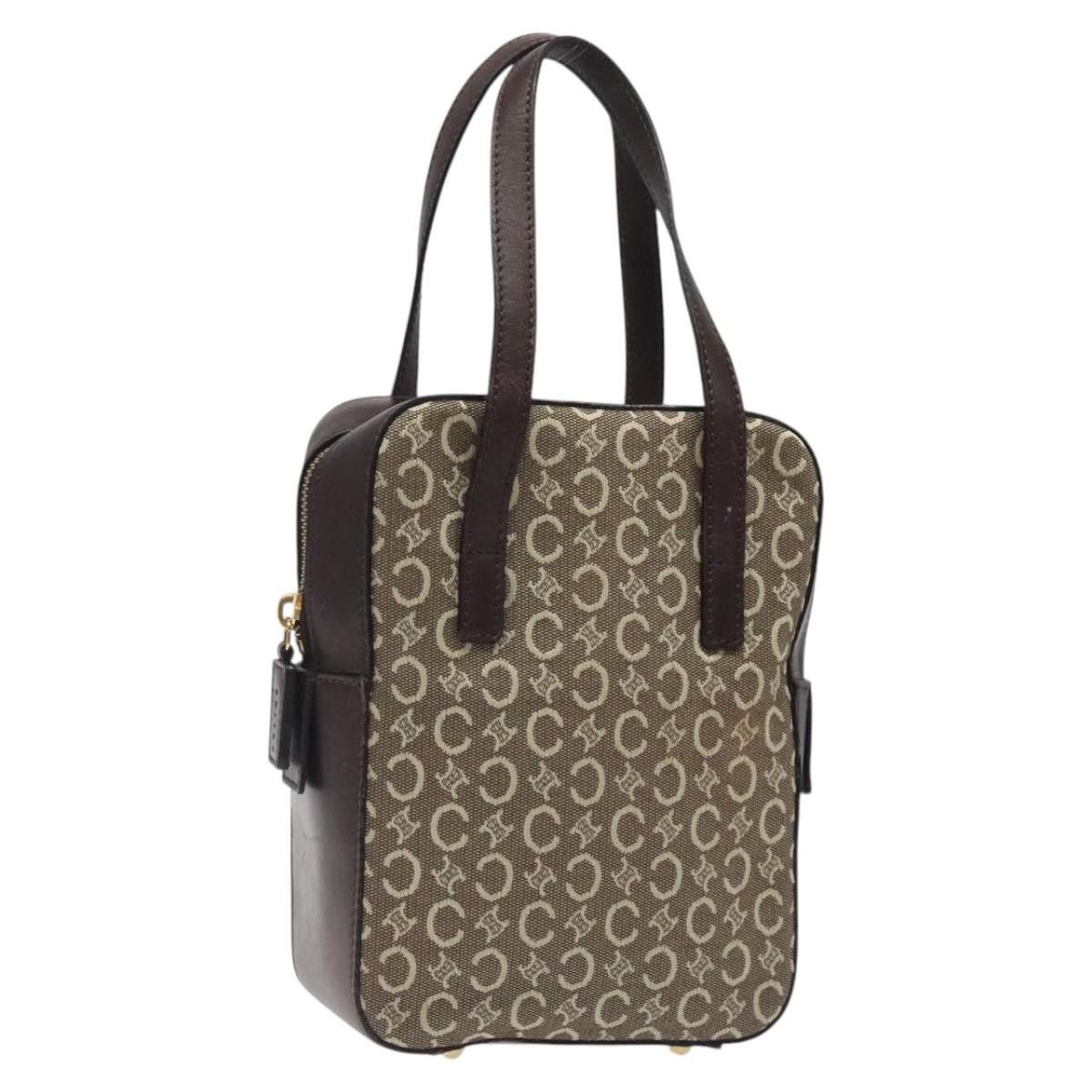 Celine CELINE C Macadam Canvas Hand Bag Brown Gold Size ONE SIZE - 1 Thumbnail
