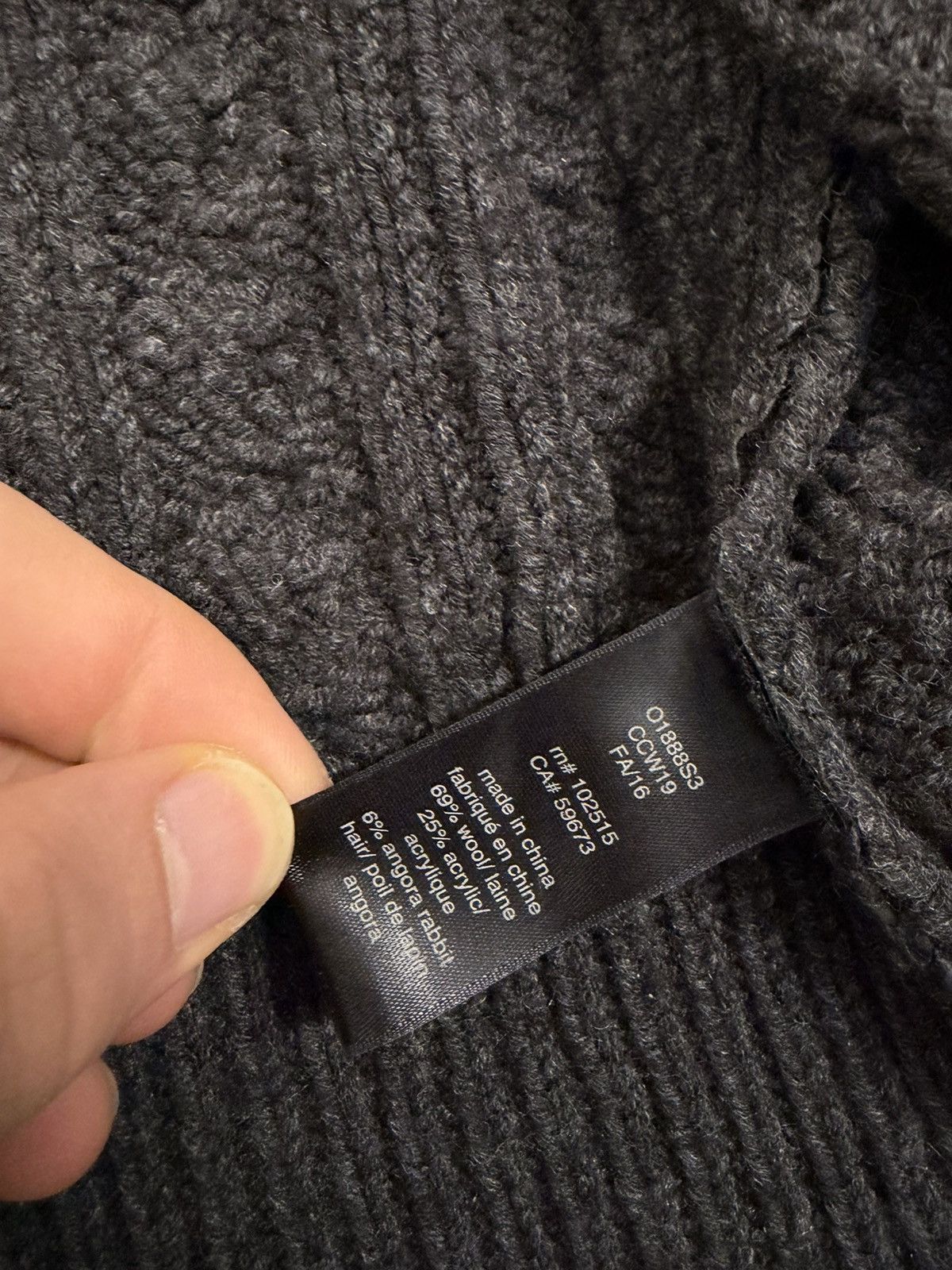 John Varvatos John Varvatos Fall 2015 Runway Foil Cable Knit Zip Sweater Size US L / EU 52-54 / 3 - 13 Thumbnail