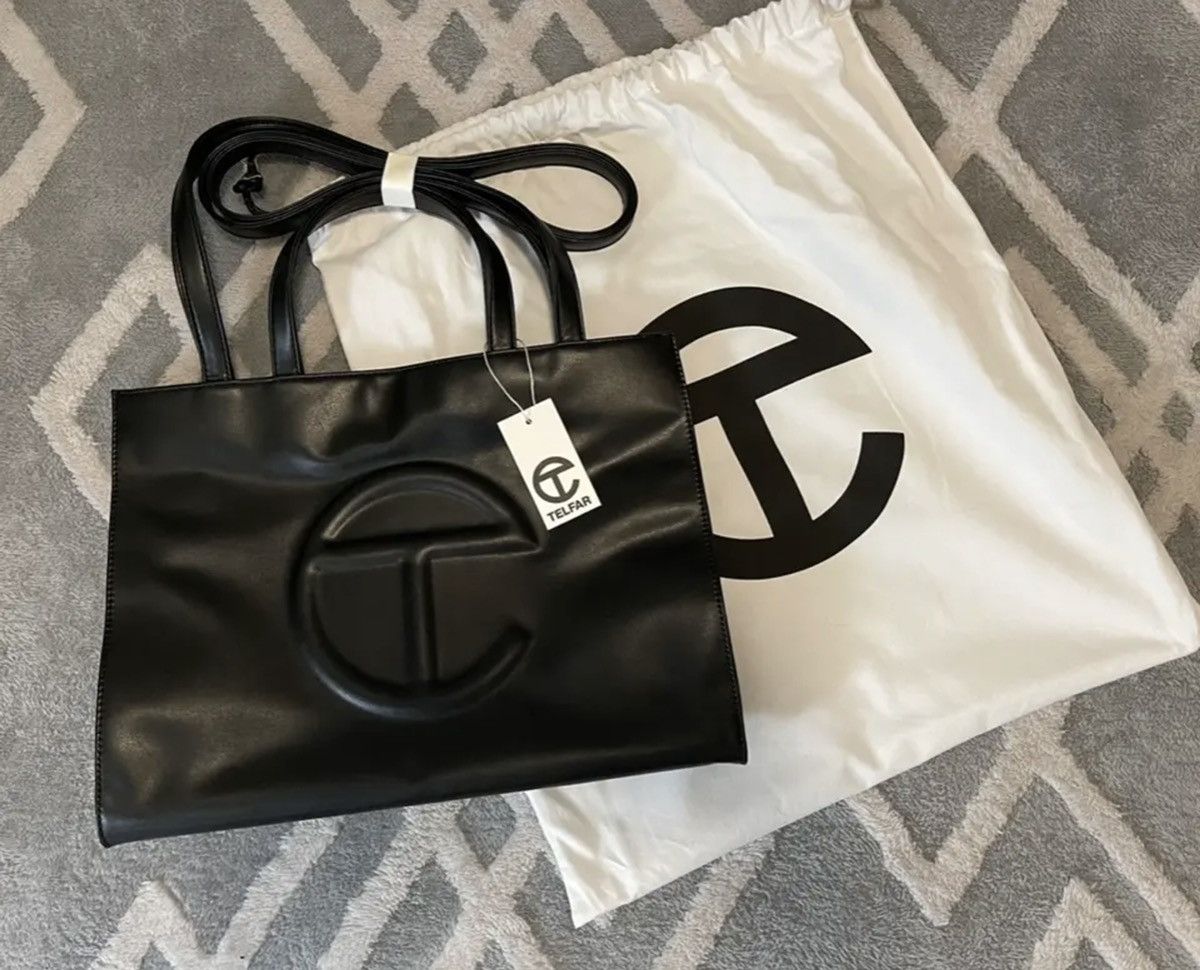 Telfar Telfar Medium Black Shopping Bag Size ONE SIZE - 1 Thumbnail
