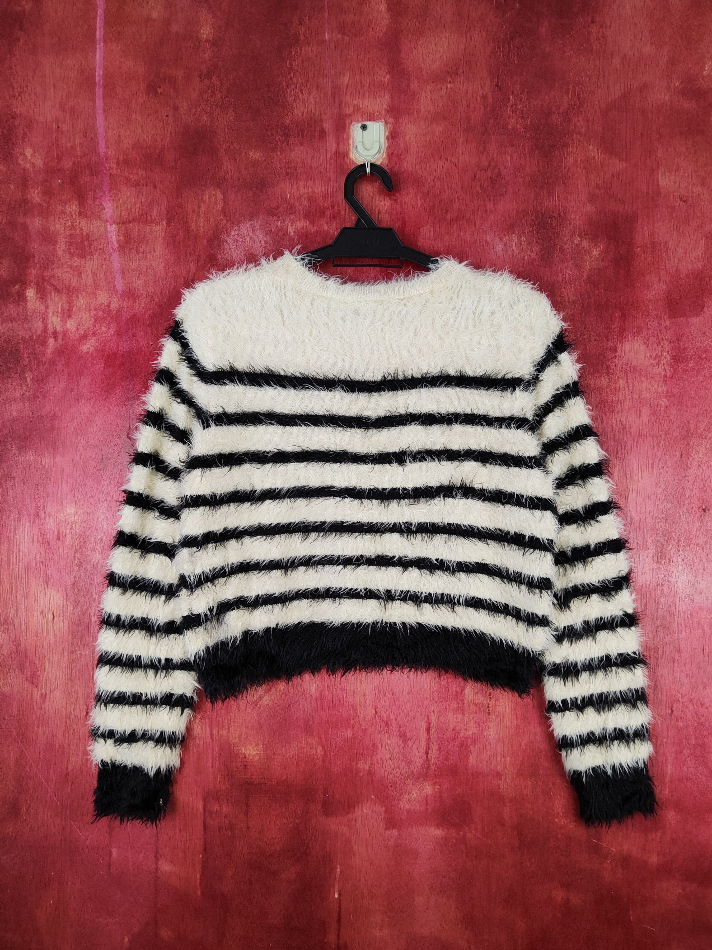 Homespun Knitwear × Japanese Brand × Lip Service Lip Service Black Shag Shaggy Fur Mohair Knitwear #S1906 Size M / US 6-8 / IT 42-44 - 7 Thumbnail