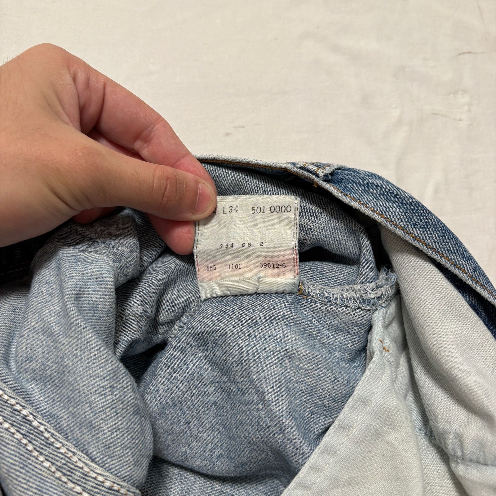 Levi's VTG 90s Levi's 501xx Distressed Faded Light Blue Jeans 30x30 Size US 30 / EU 46 - 8 Thumbnail