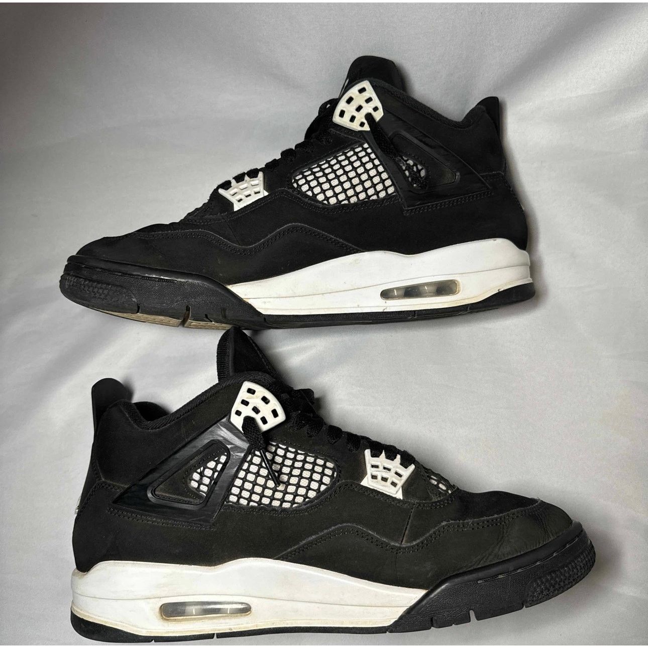 Jordan Brand × Nike Size 10.5 Nike Air Jordan 4 Retro White Thunder Men's Shoes Size US 10.5 / EU 43-44 - 3 Thumbnail