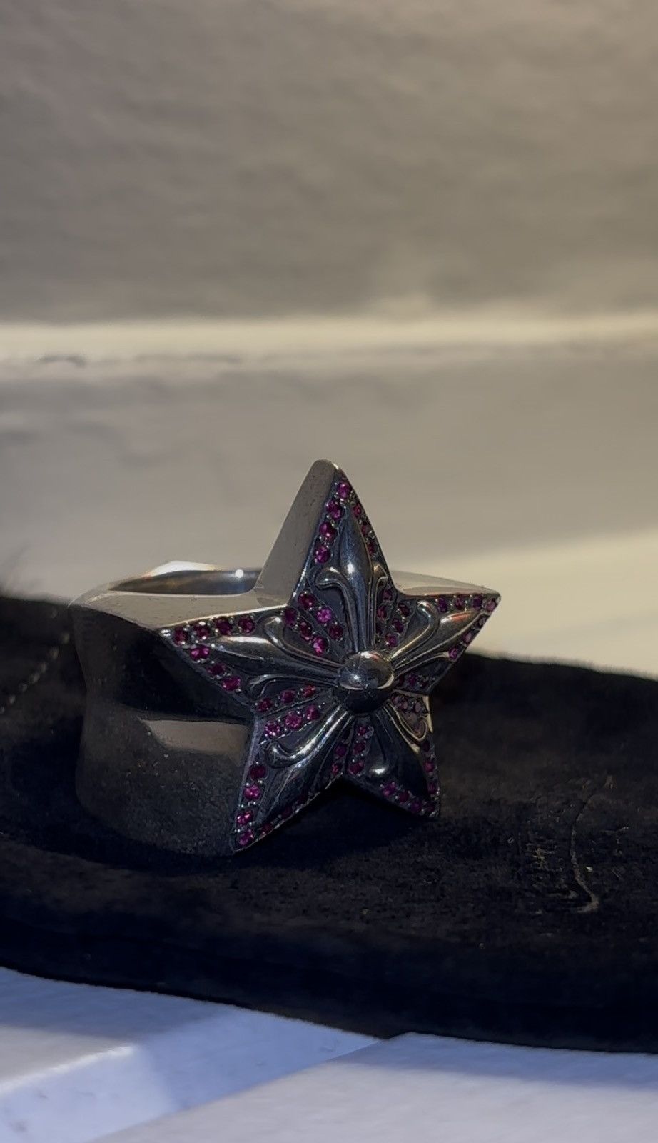 Chrome Hearts Chrome Hearts ruby pave star ring Size ONE SIZE - 17 Thumbnail