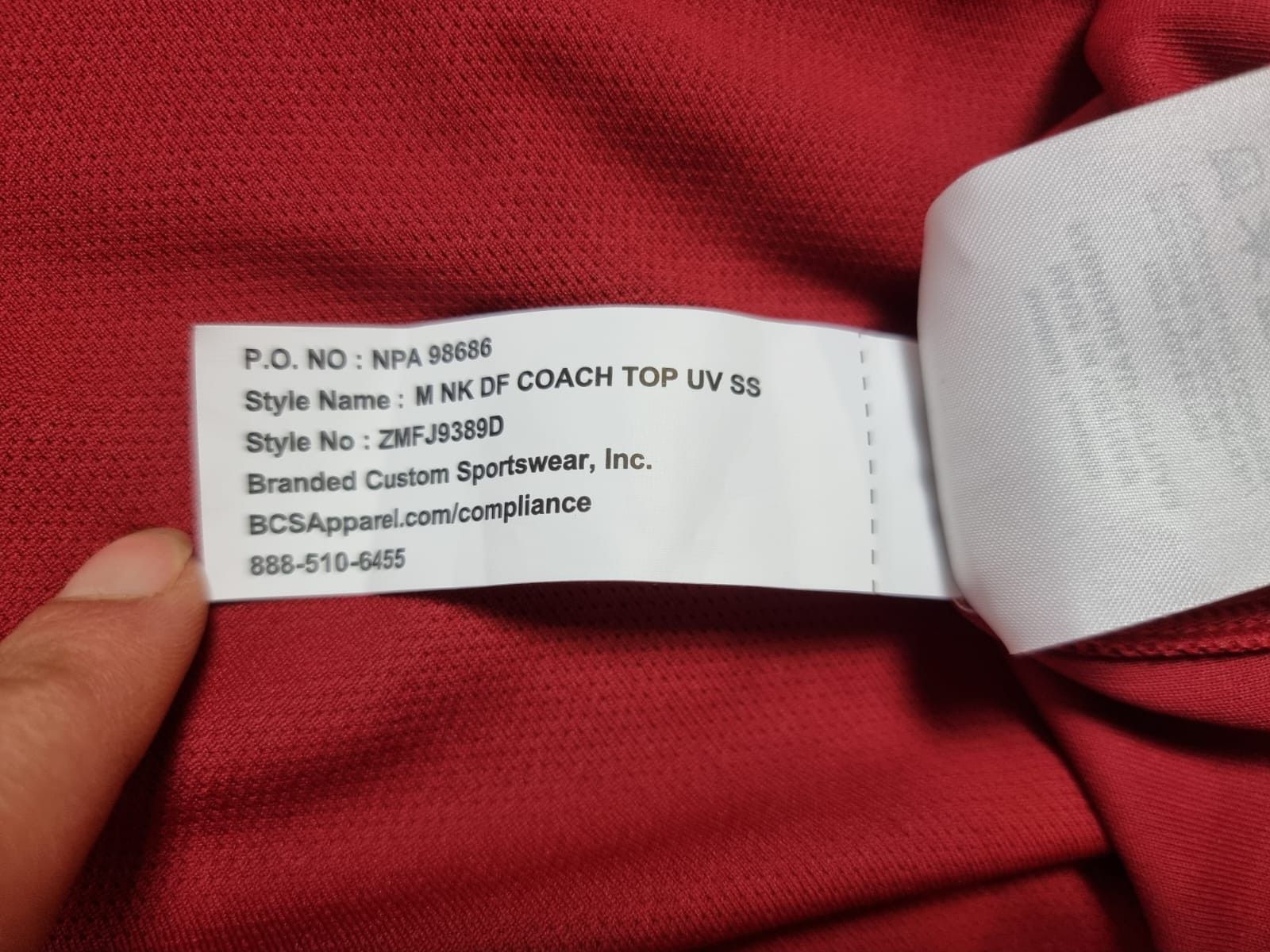 Nike new Nike sportswear coach dri-fit Arkansas jersey XL red Size US XL / EU 56 / 4 - 15 Thumbnail