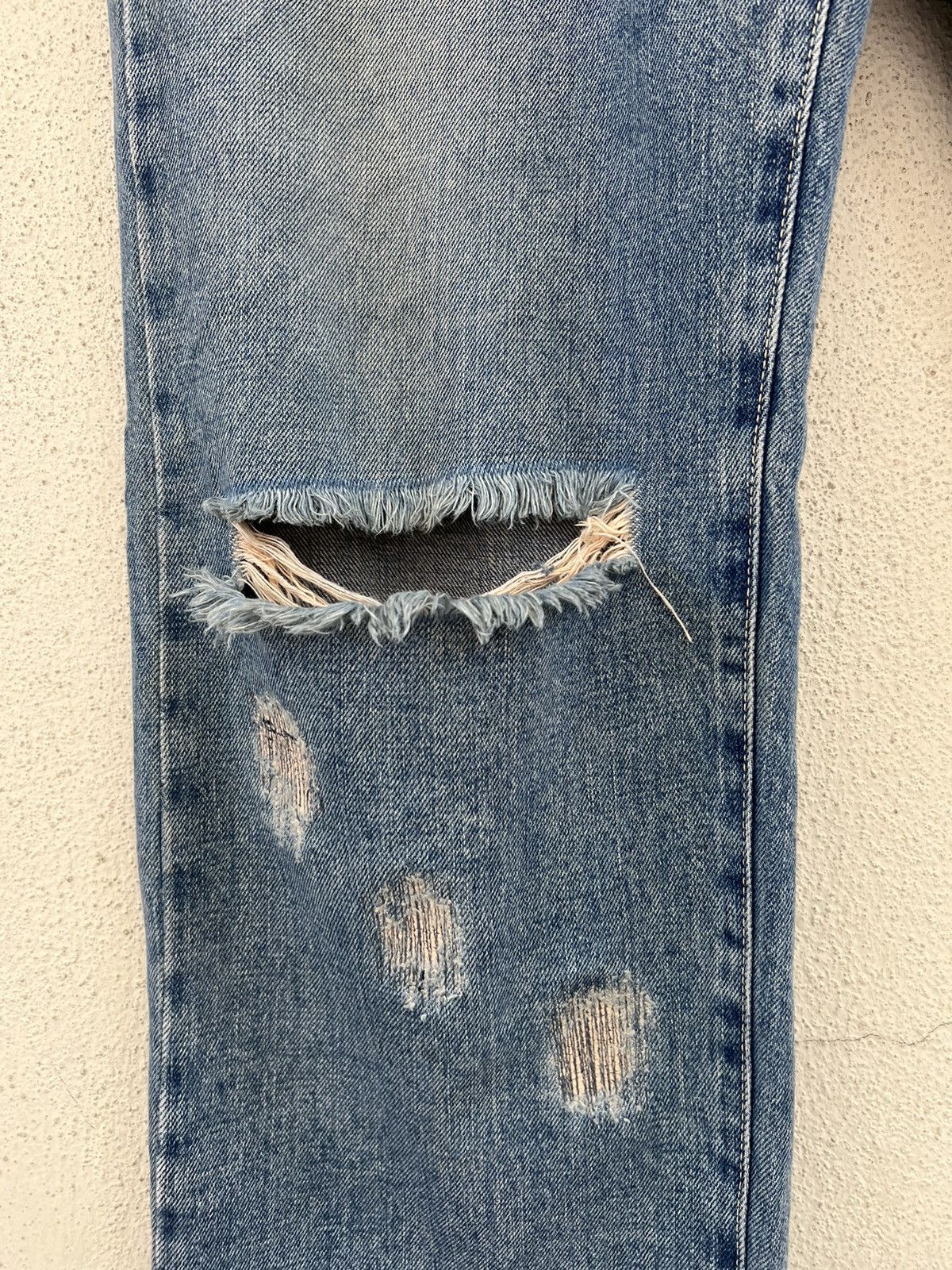 Devilock Vintage Devilock Vengeance Distress Mud Denim Selvedge Jeans Size US 32 / EU 48 - 9 Thumbnail