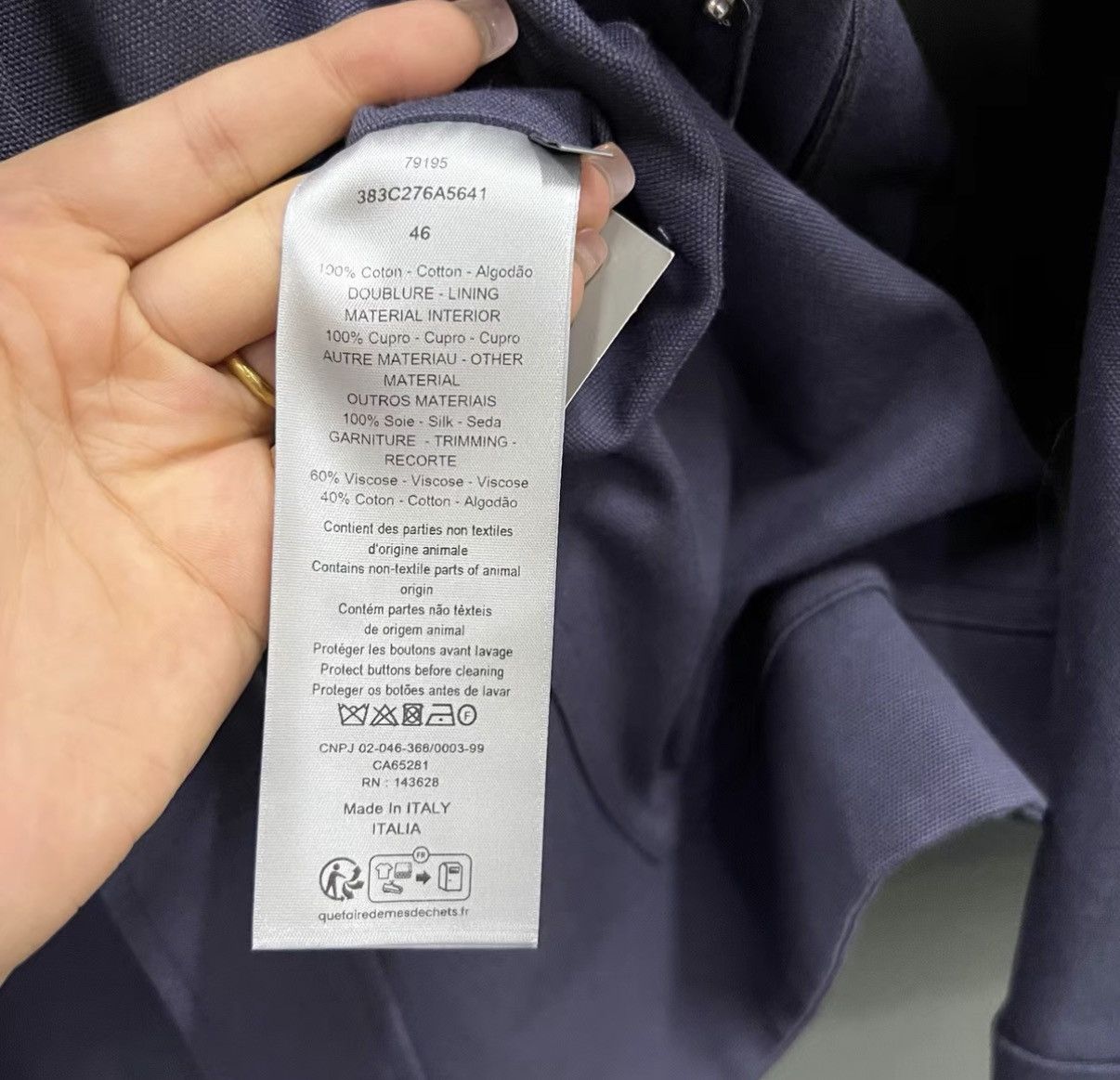 Dior Dior Solid Color Patch Pocket Single-breasted Blazer J41 Size L / US 10 / IT 46 - 4 Thumbnail