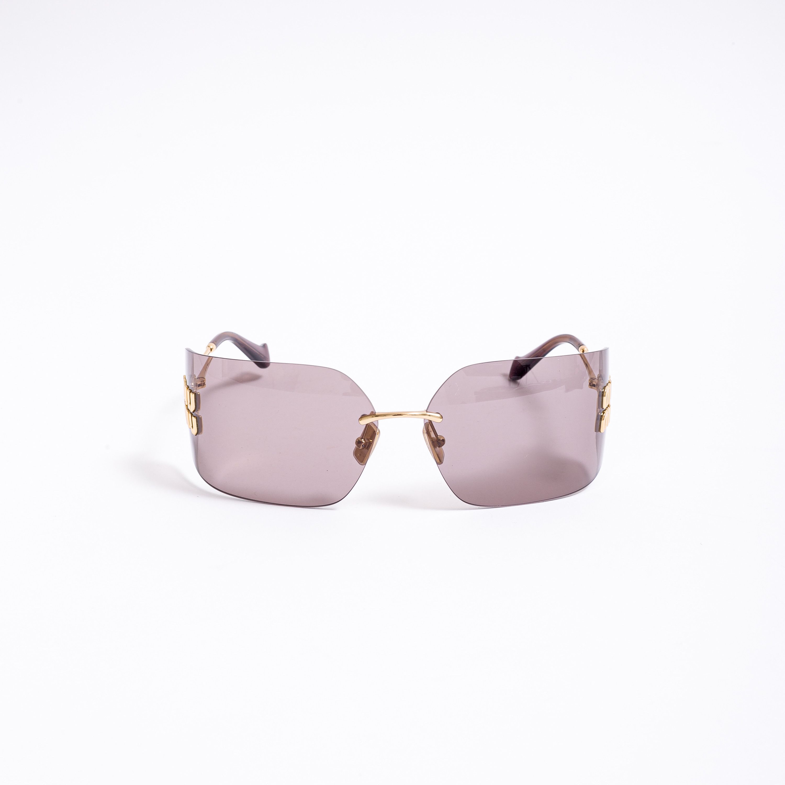 Miu Miu MIU MIU MU 54YS 5AK06I Sunglasses GOLD Size ONE SIZE - 2 Thumbnail