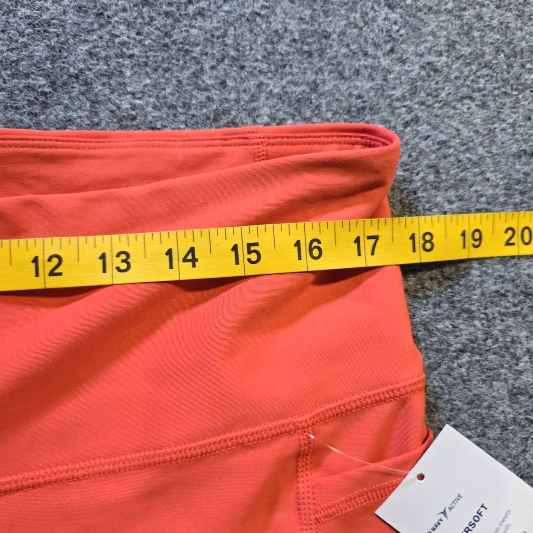 Old Navy Old Navy Pants Womens XL/2XL Orange Cropped Powersoft Stretch Athletic Casual Tapered Inseam 26in Pockets Size 40" / US 18 - 6 Thumbnail
