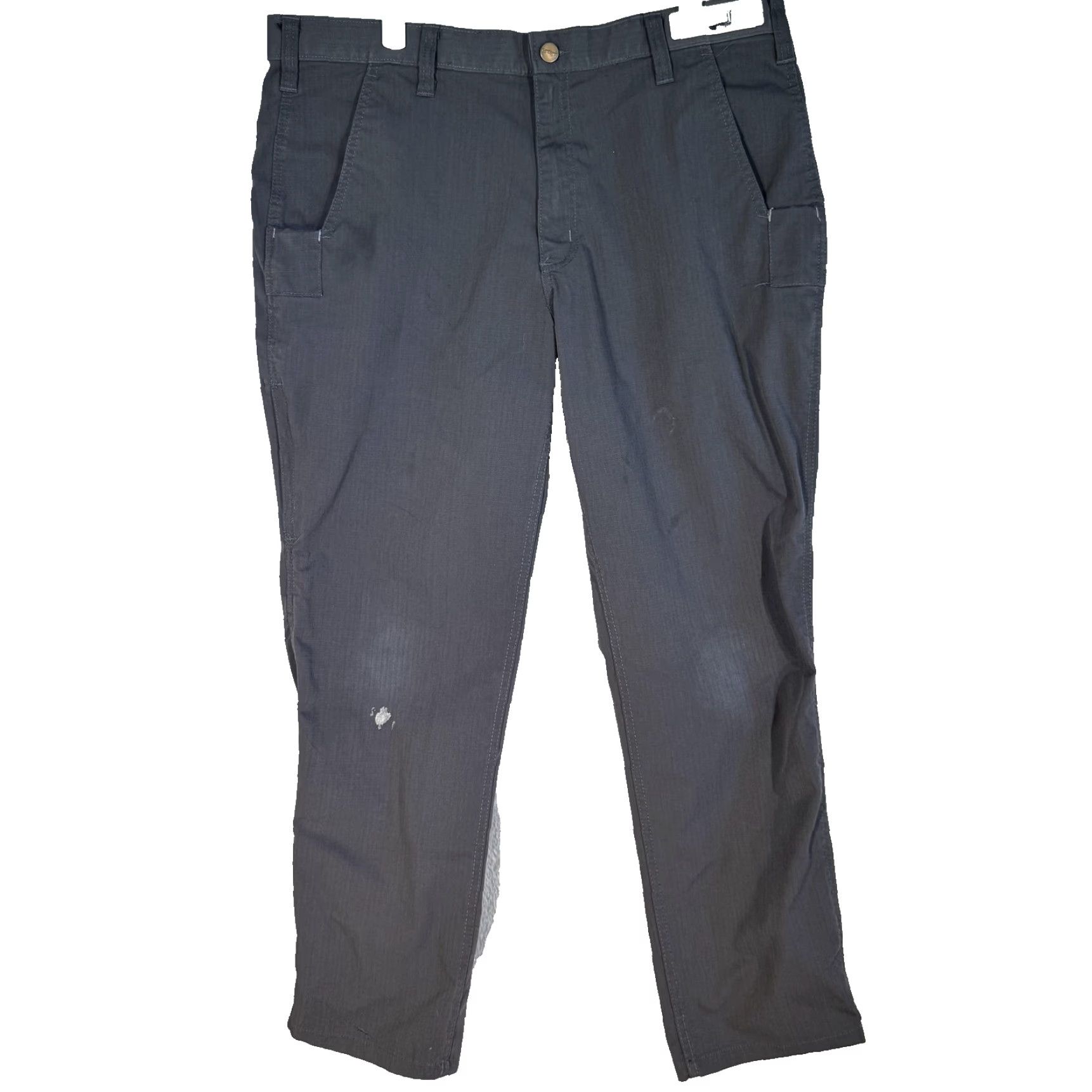 Carhartt Carhartt Ripstop Pants Mens 36x30 Gray Relaxed Fit Utility Work Zipper Pocket Pants Size US 36 / EU 52 - 2 Thumbnail