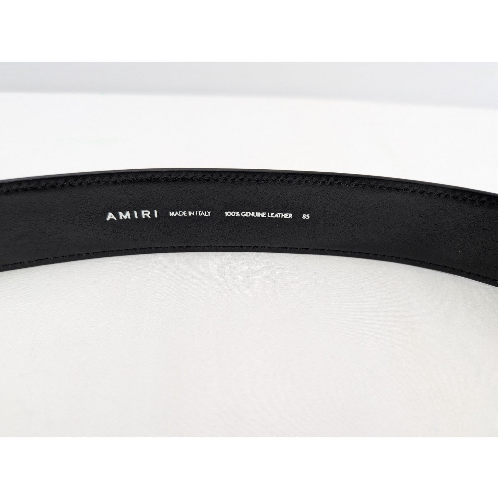 Amiri o1rshd1 Size: 85 / Bones Stacked Belt in Black Size 34 - 5 Thumbnail