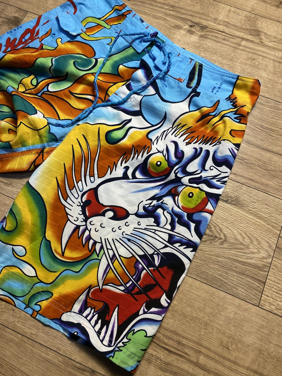 Ed Hardy Vintage Ed Hardy Christian Audigier XL Tiger Tattoo Print Size US 34 / EU 50 - 3 Thumbnail
