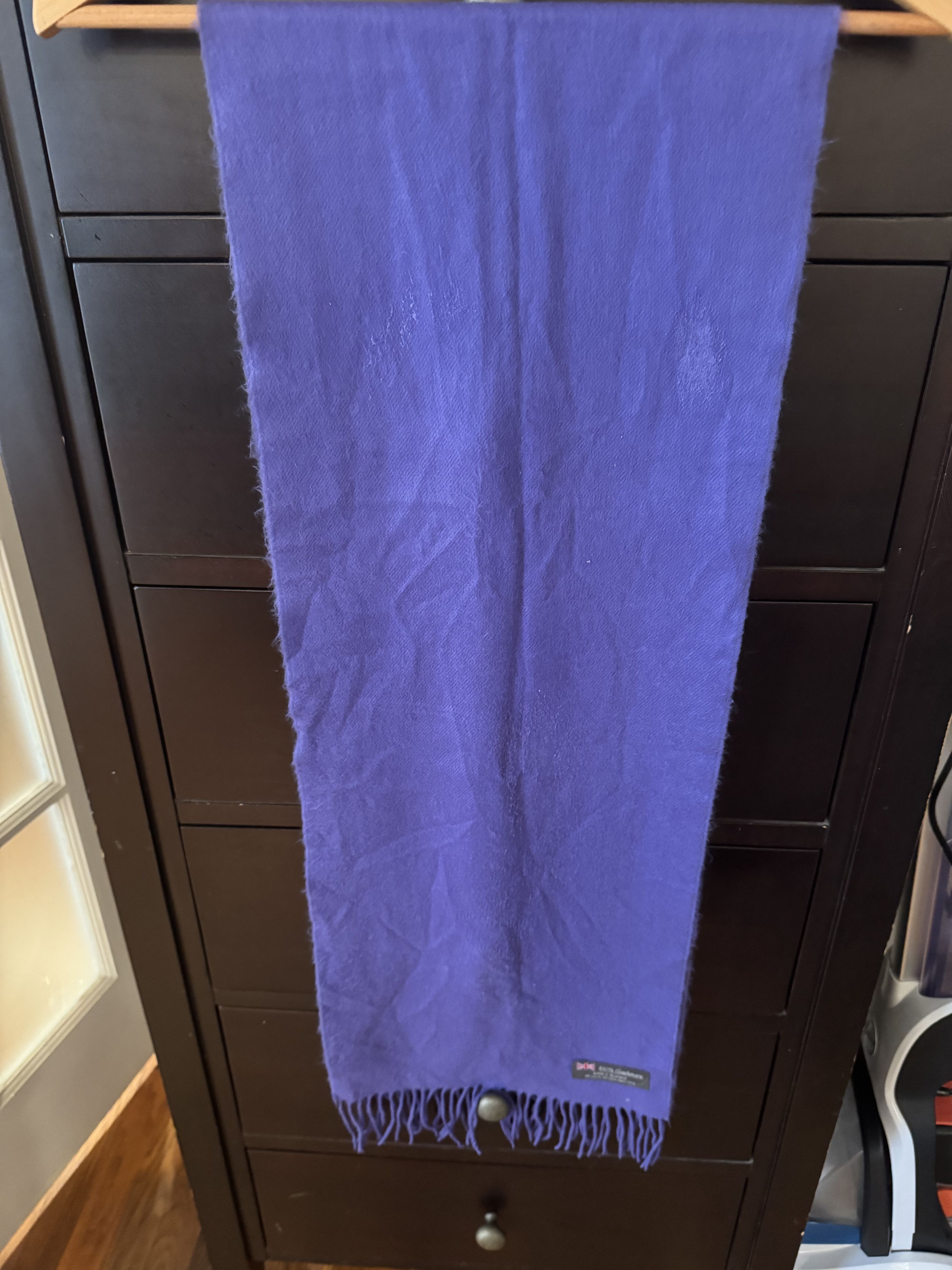 Other 100% Cashmere Lavender Scarf. Made in England Size ONE SIZE - 2 Thumbnail