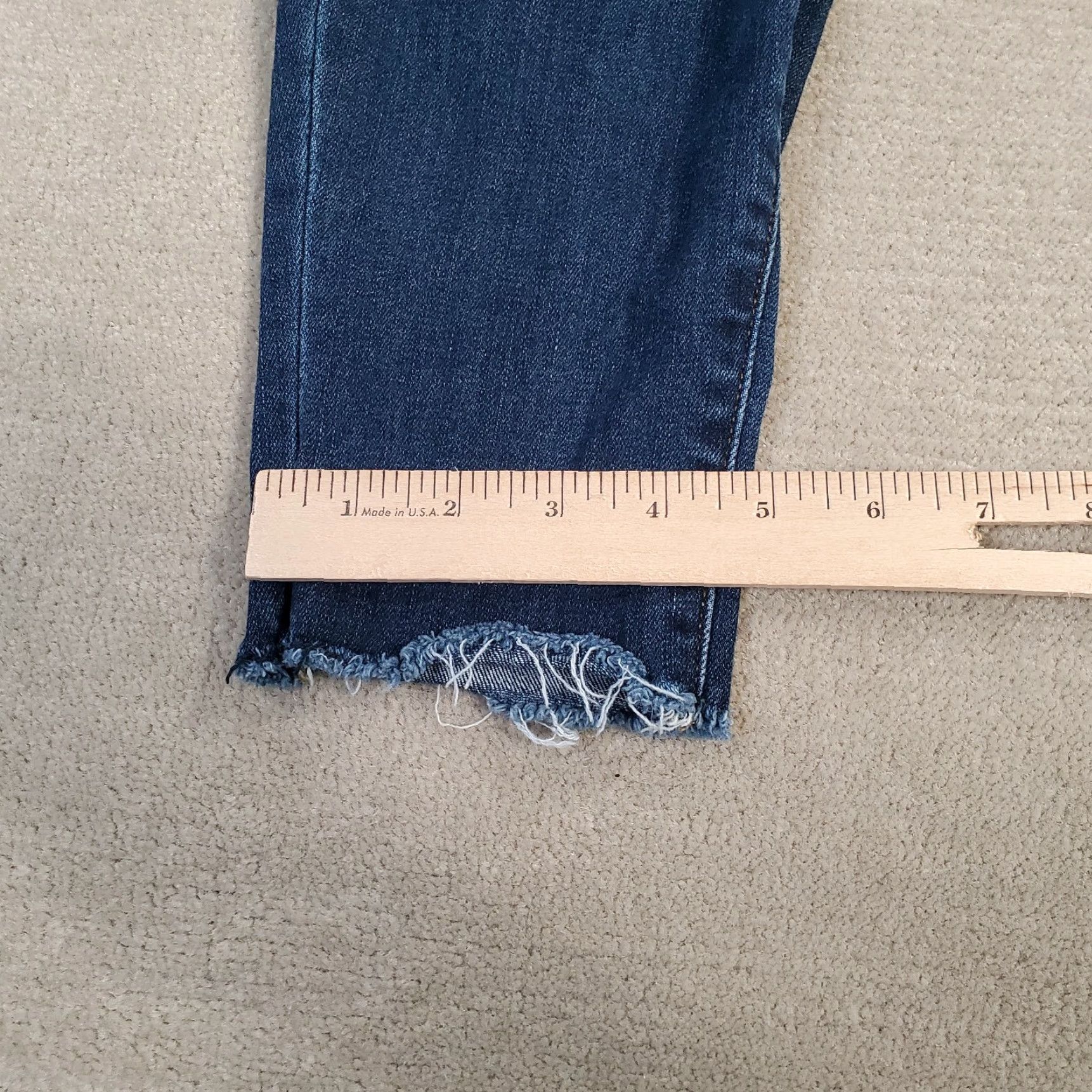 Vintage Judy Blue Jeans 16W Womens Skinny Fit Faded Distressed Dark Stretch Button Fly Size 24" / US 00 / IT 34 - 6 Thumbnail