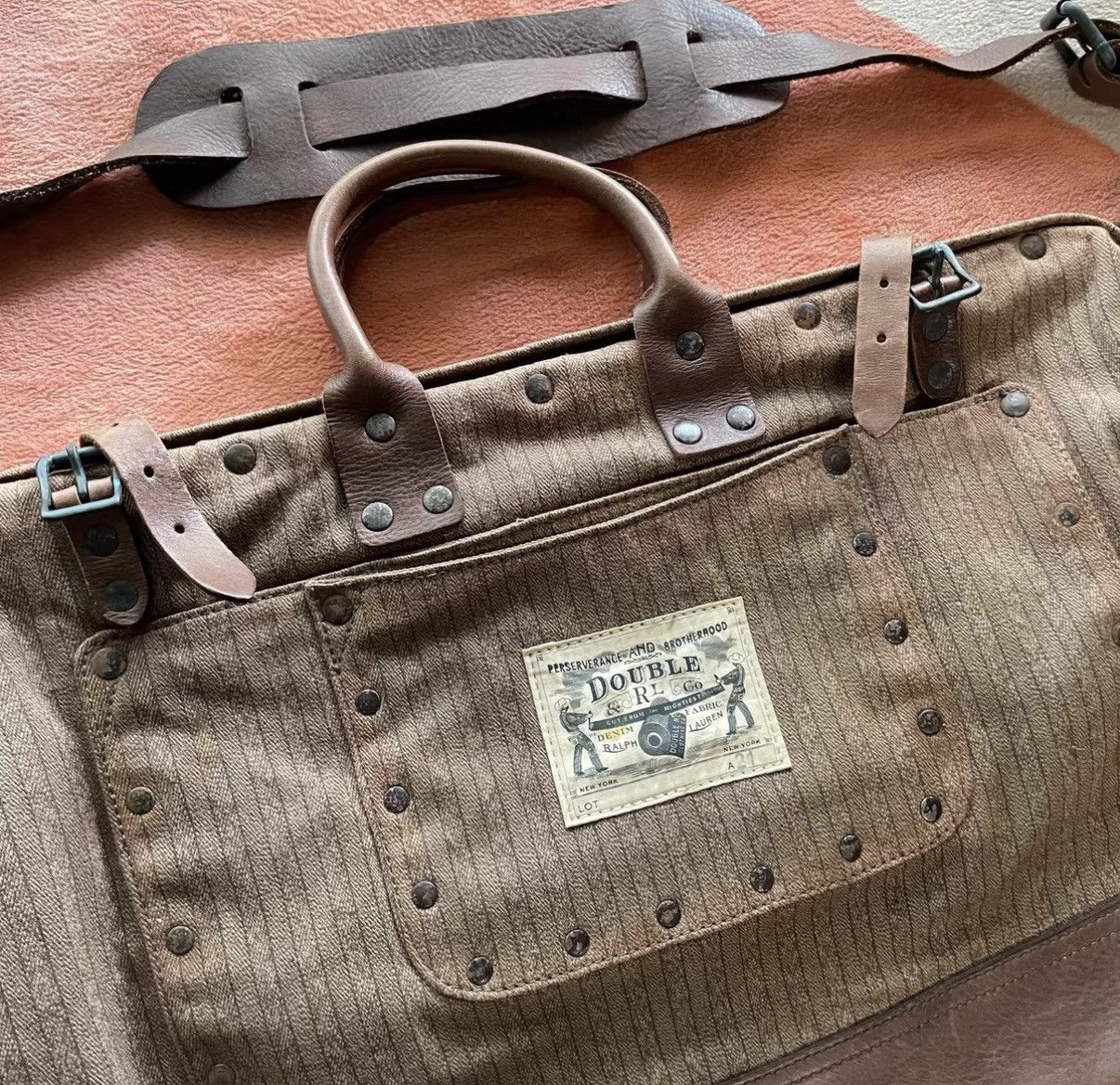 RRL Ralph Lauren RRL Ralph Lauren Double RL Doctor Bag Travel Bag K22 Size ONE SIZE - 2 Thumbnail