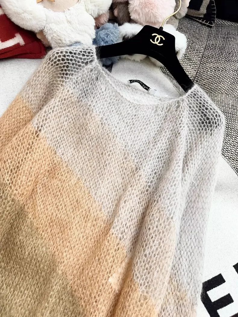 Dior Dior Gradient Knit Top with Maple Leaf Design-2506 Size M / US 6-8 / IT 42-44 - 7 Thumbnail