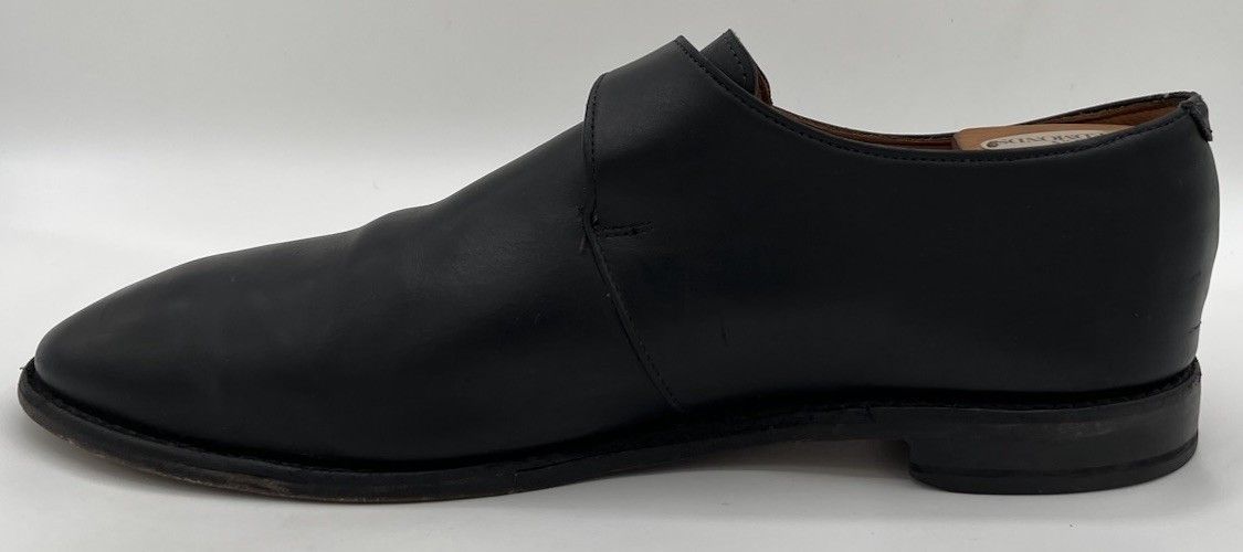 Allen Edmonds Allen Edmonds "PLYMOUTH" Single Monk Strap 12D Black Leather Size US 12 / EU 45 - 7 Thumbnail