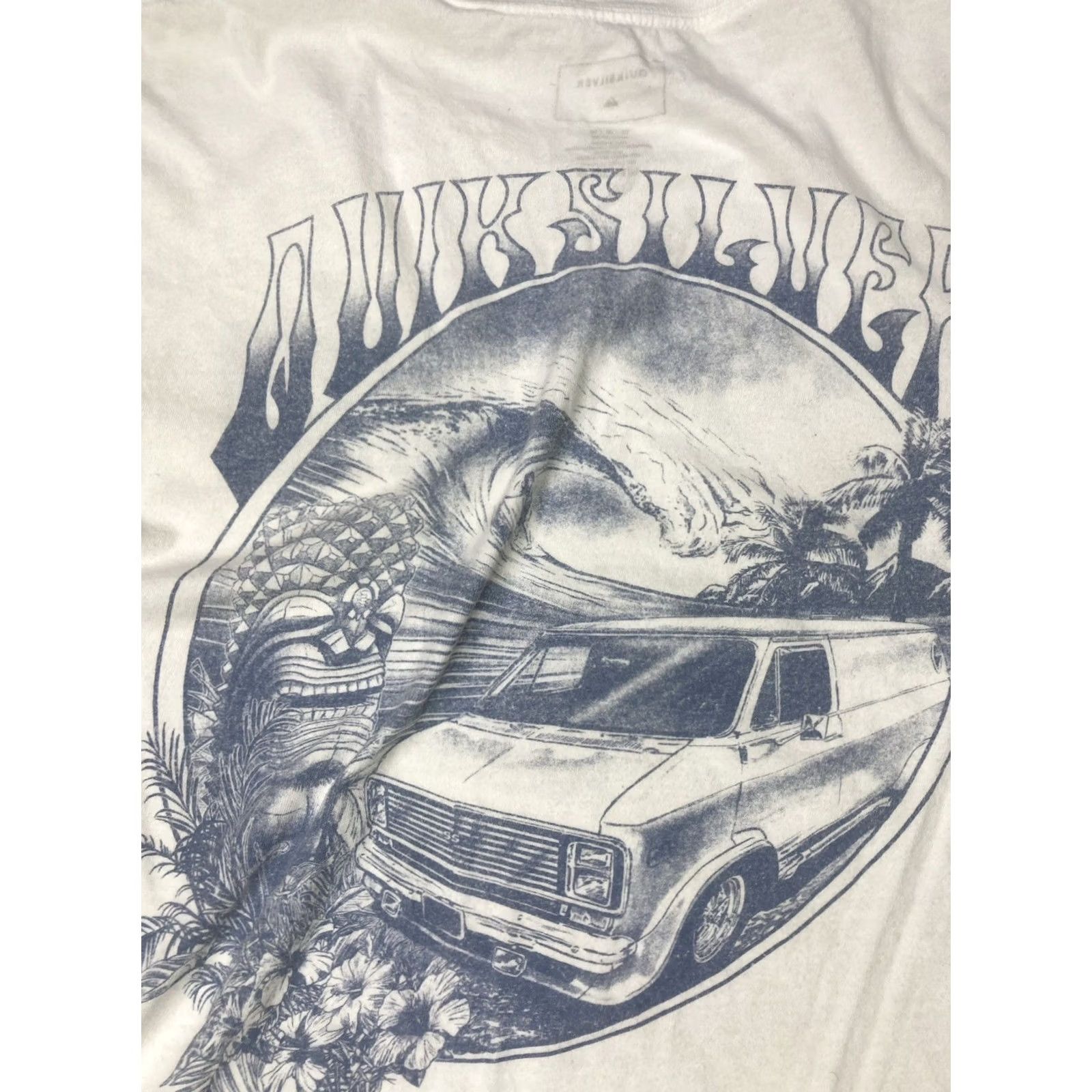 Quiksilver VINTAGE Quiksilver T-Shirt Beach Graphic Short Sleeve Men Medium White Size US XXL / EU 58 / 5 - 2 Thumbnail