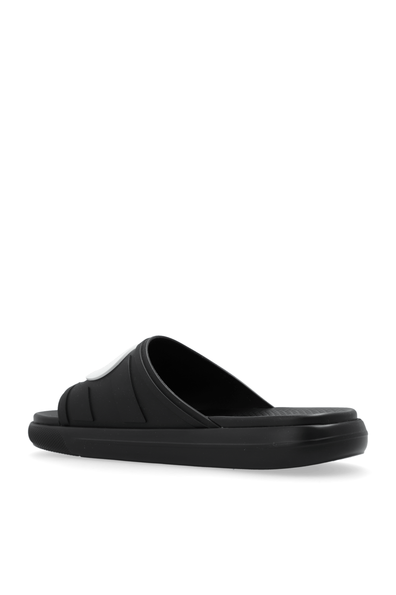 Gucci o1s1wg110125 Interlocking G Slides Sandals in Black/White Size US 12.5 / EU 45-46 - 5 Thumbnail