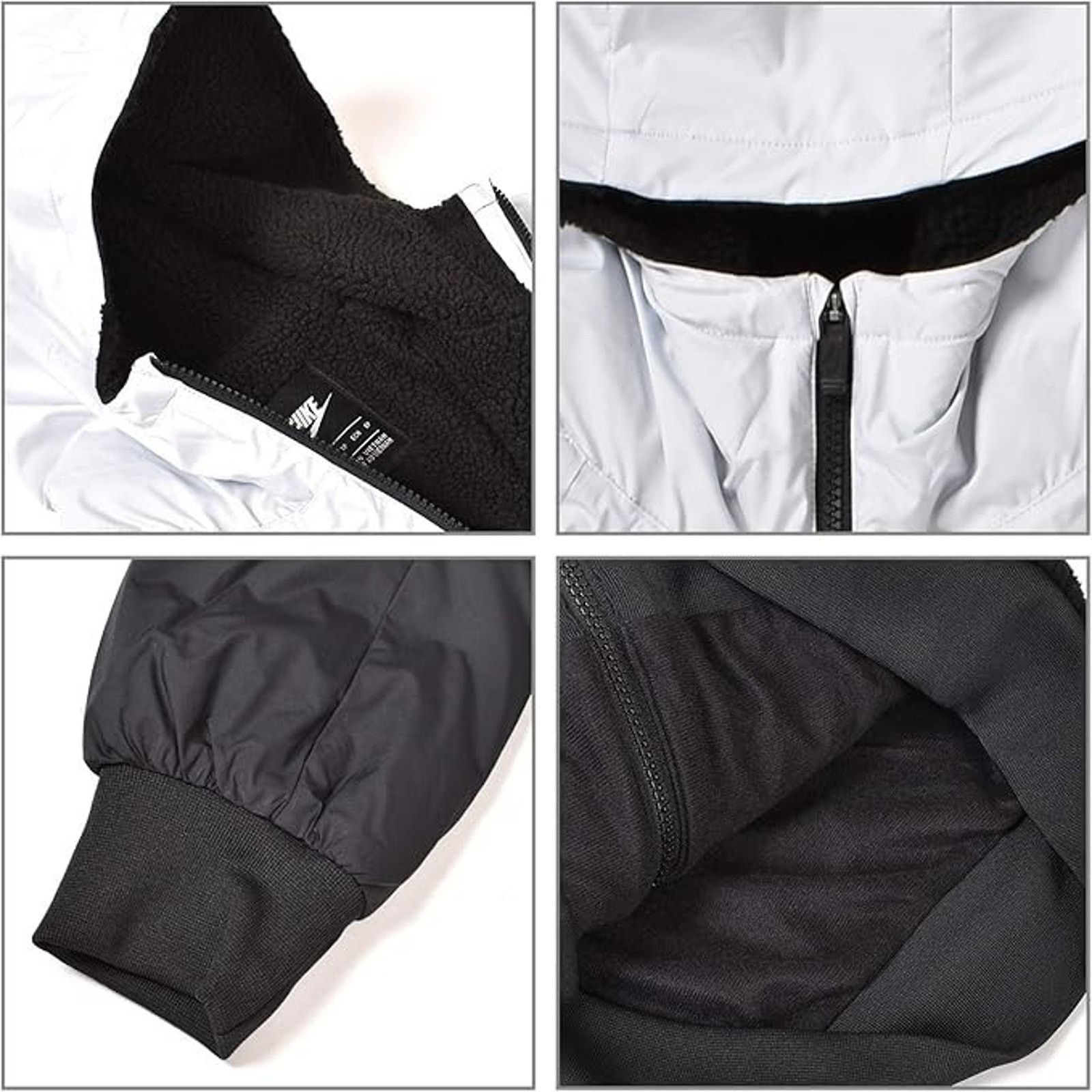 Nike NIKE Boy's Sportswear Windrunner Sherpa Jacket M AA0069-010 Size US M / EU 48-50 / 2 - 3 Thumbnail