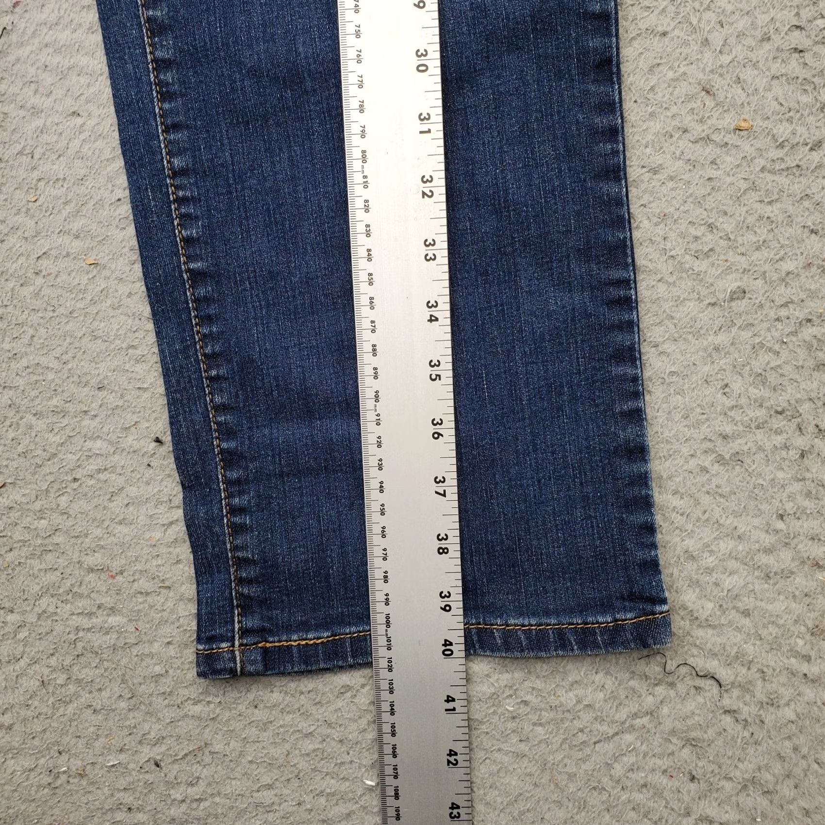 Levi's Levi's Jeans Women's Size 14M Blue 512 Denim Stretch Cotton Comfort Straight Leg Jeans Size 36" / US 14 / IT 50 - 3 Thumbnail