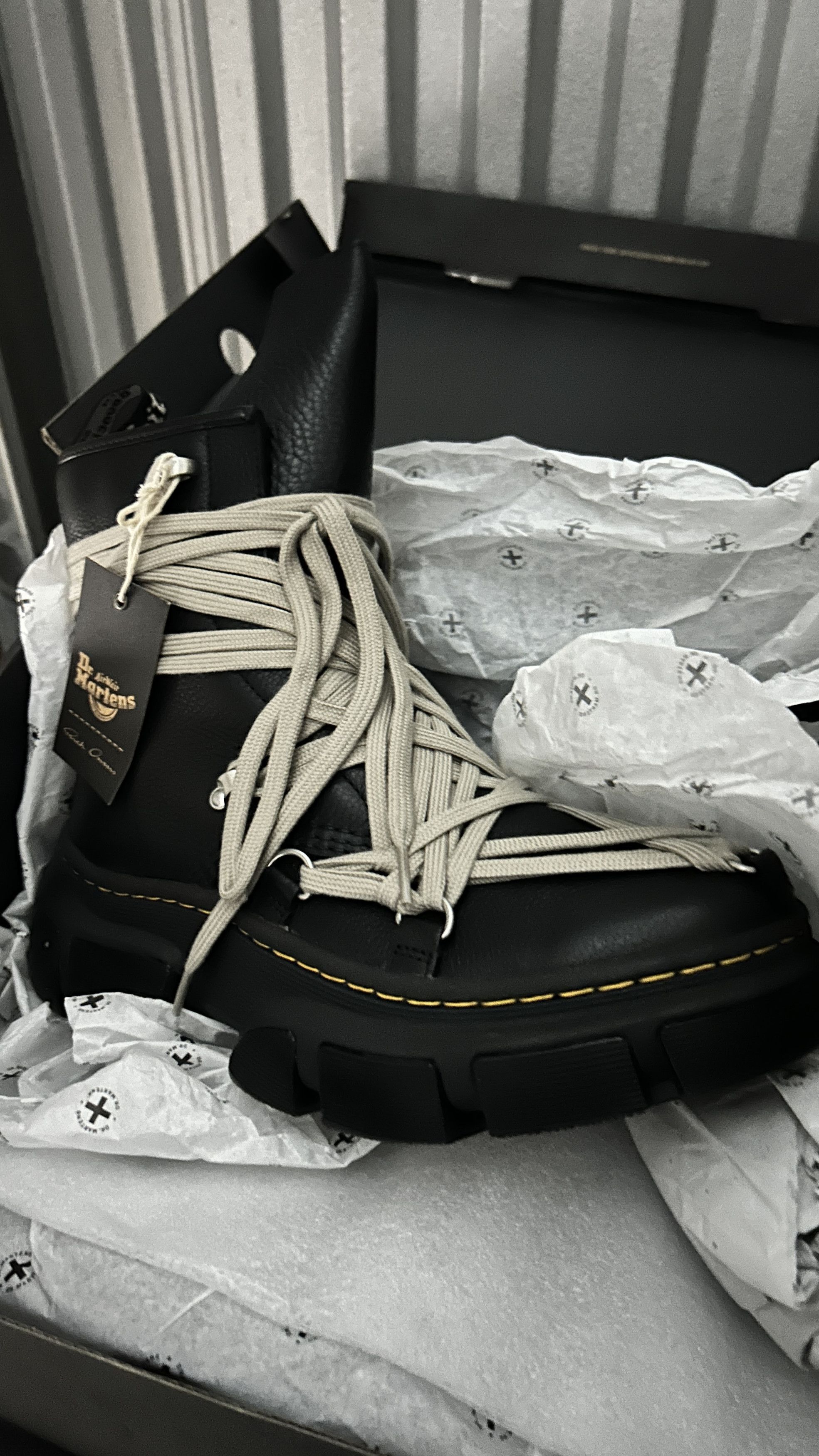 Dr. Martens × Rick Owens Rick Owens Dr Martens 1460 DMXL Mega Lace Boot Size US 9 / EU 42 - 1 Thumbnail